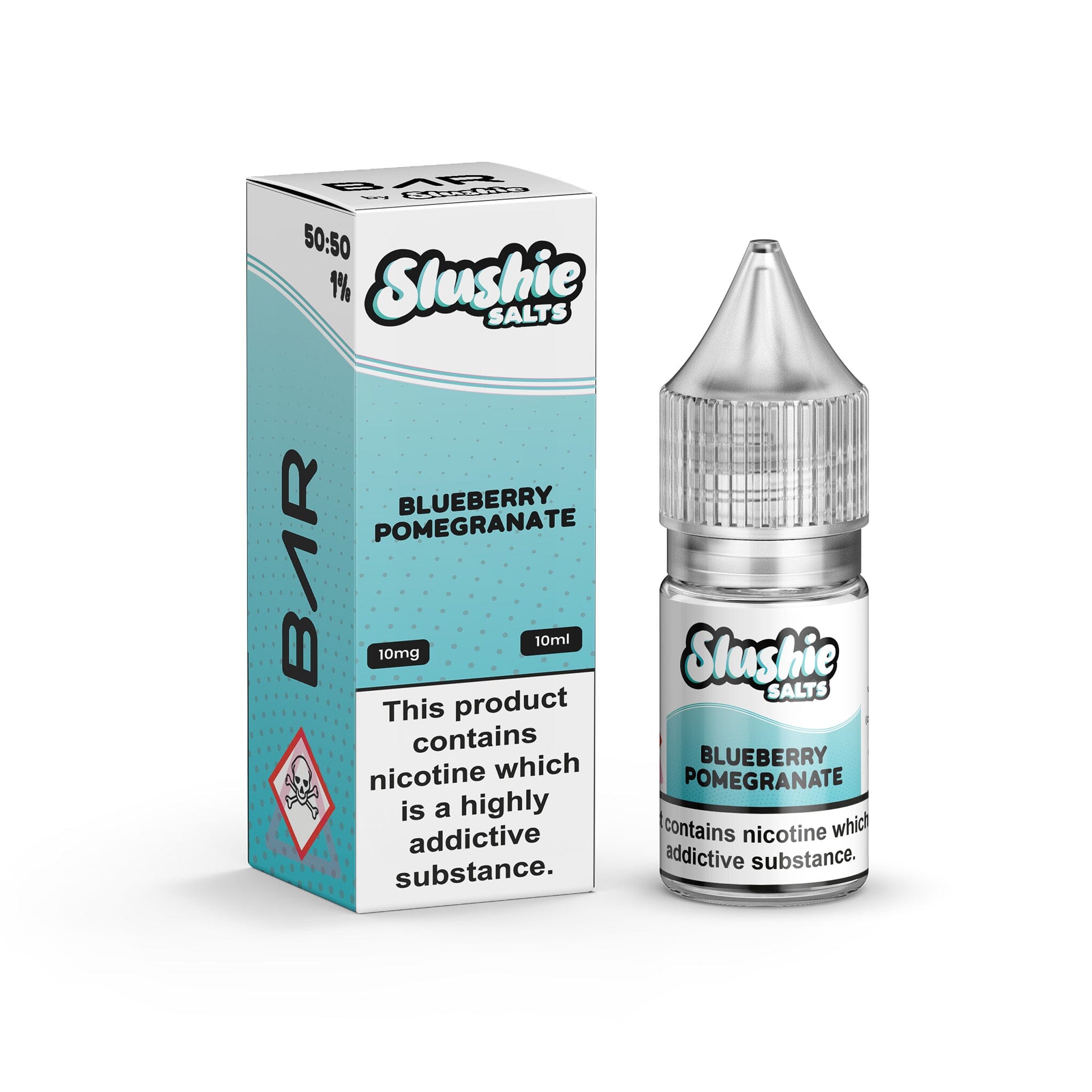 Slushie Bar Salt Nicotine Salt E-Liquid Blueberry Pomegranate 10MG - Medium Nicotine