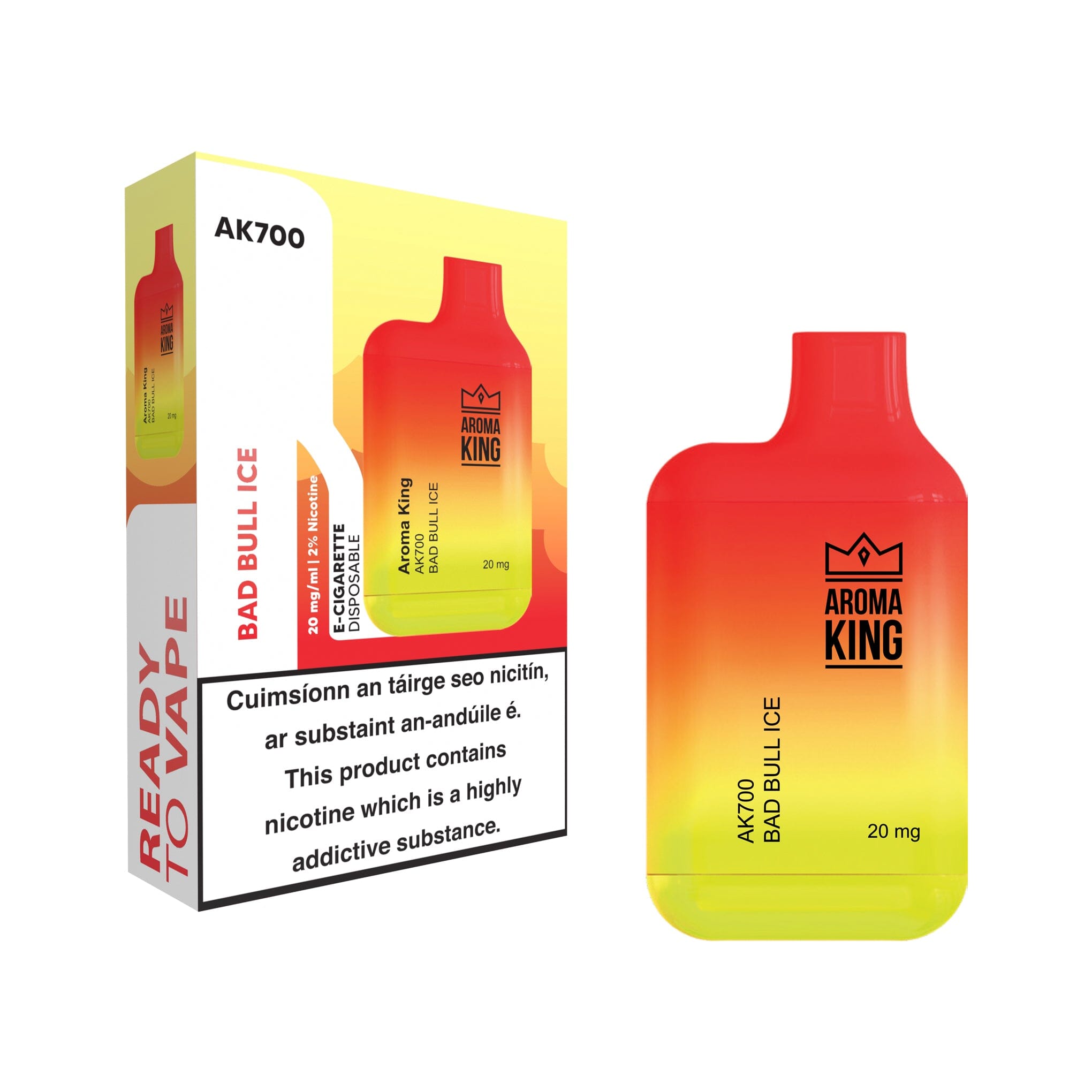 Aroma King AK700 Disposable Vape Bad Bull Ice 