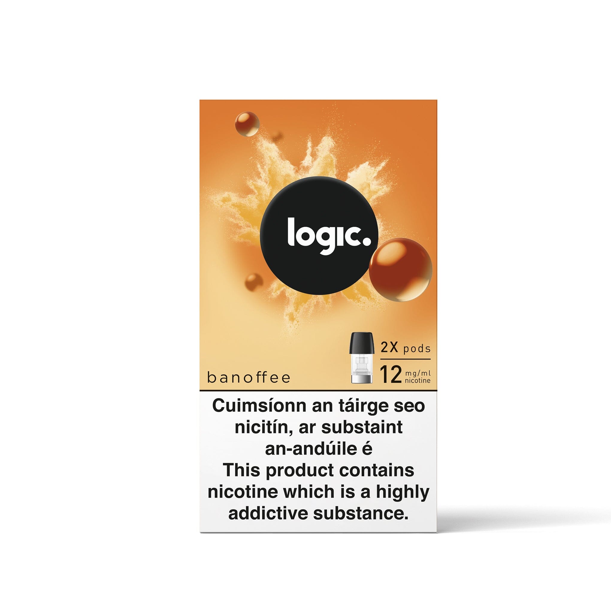 Logic Compact Pods Banofee 12MG - Medium Nicotine