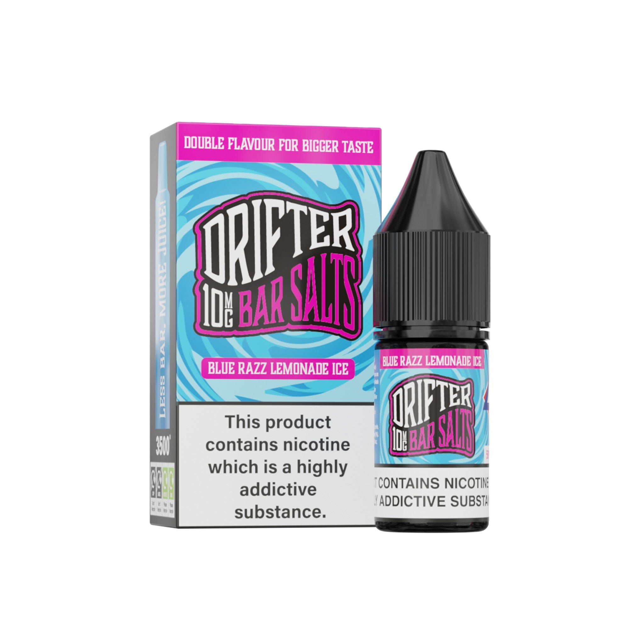 Drifter Bar Salt E-Liquid Blue Razz Lemonade 10MG - Medium Nicotine 