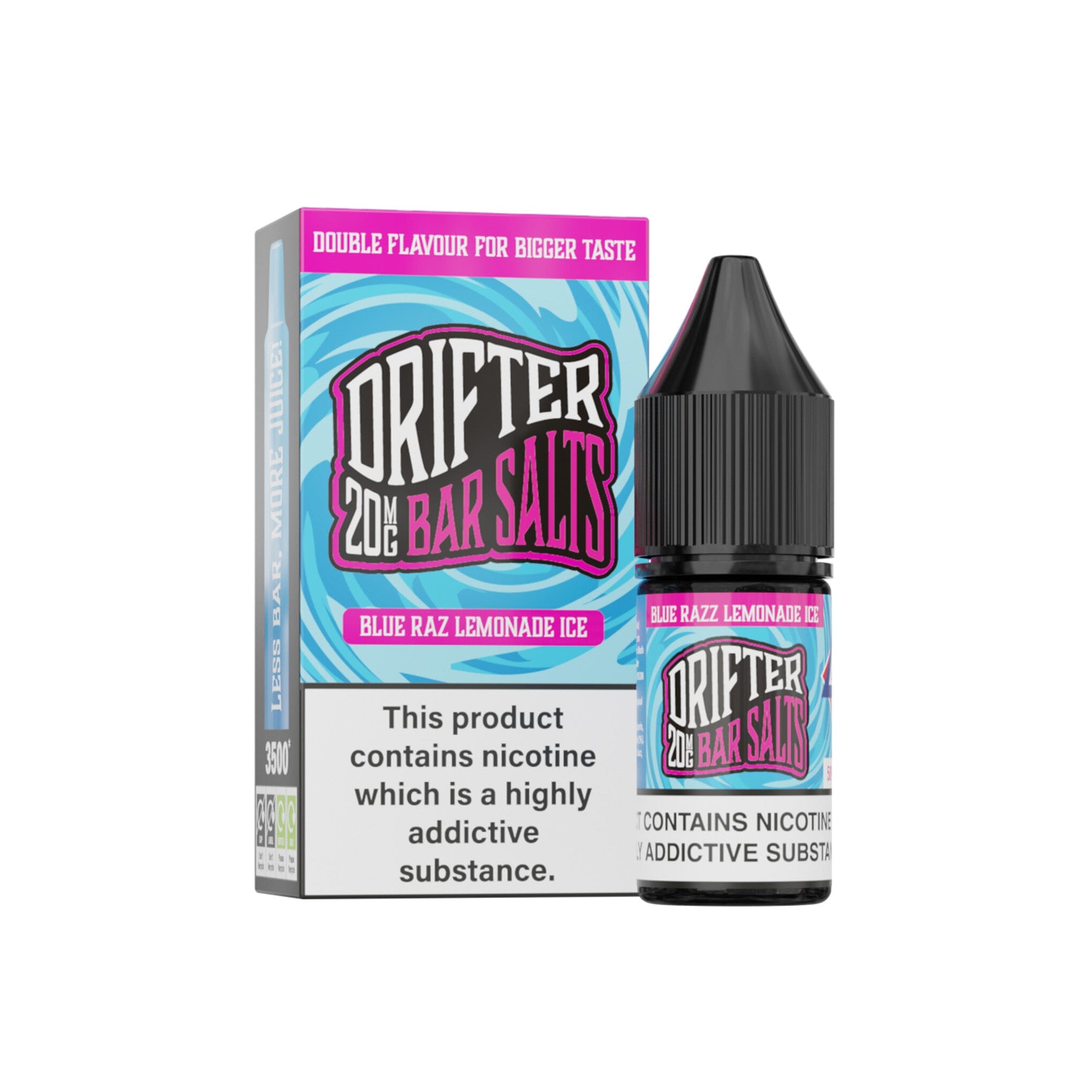 Drifter Bar Salt E-Liquid Blue Razz Lemonade 20MG - High Nicotine