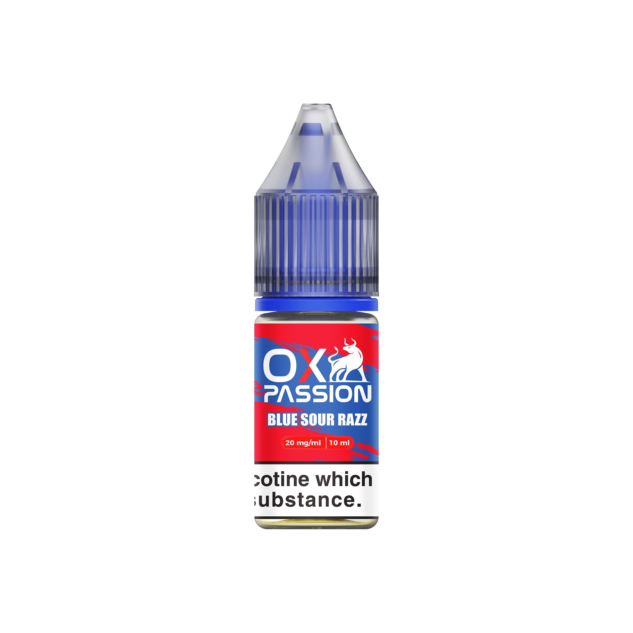 OX Passion Nicotine Salt E-Liquid Blue Sour Razz