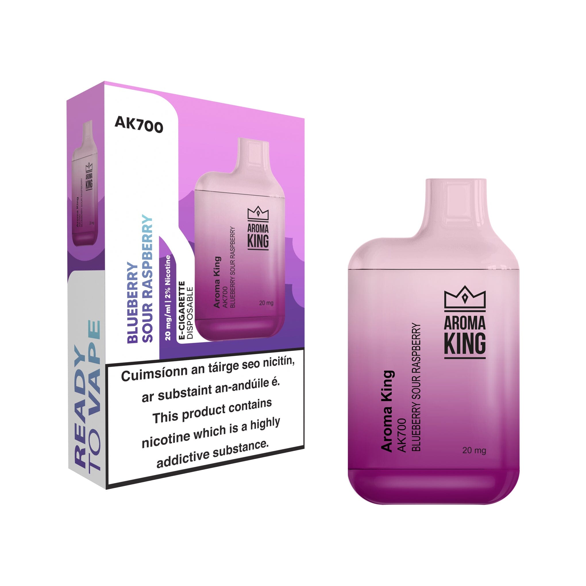 Aroma King AK700 Disposable Vape Blueberry Sour Raspberry 