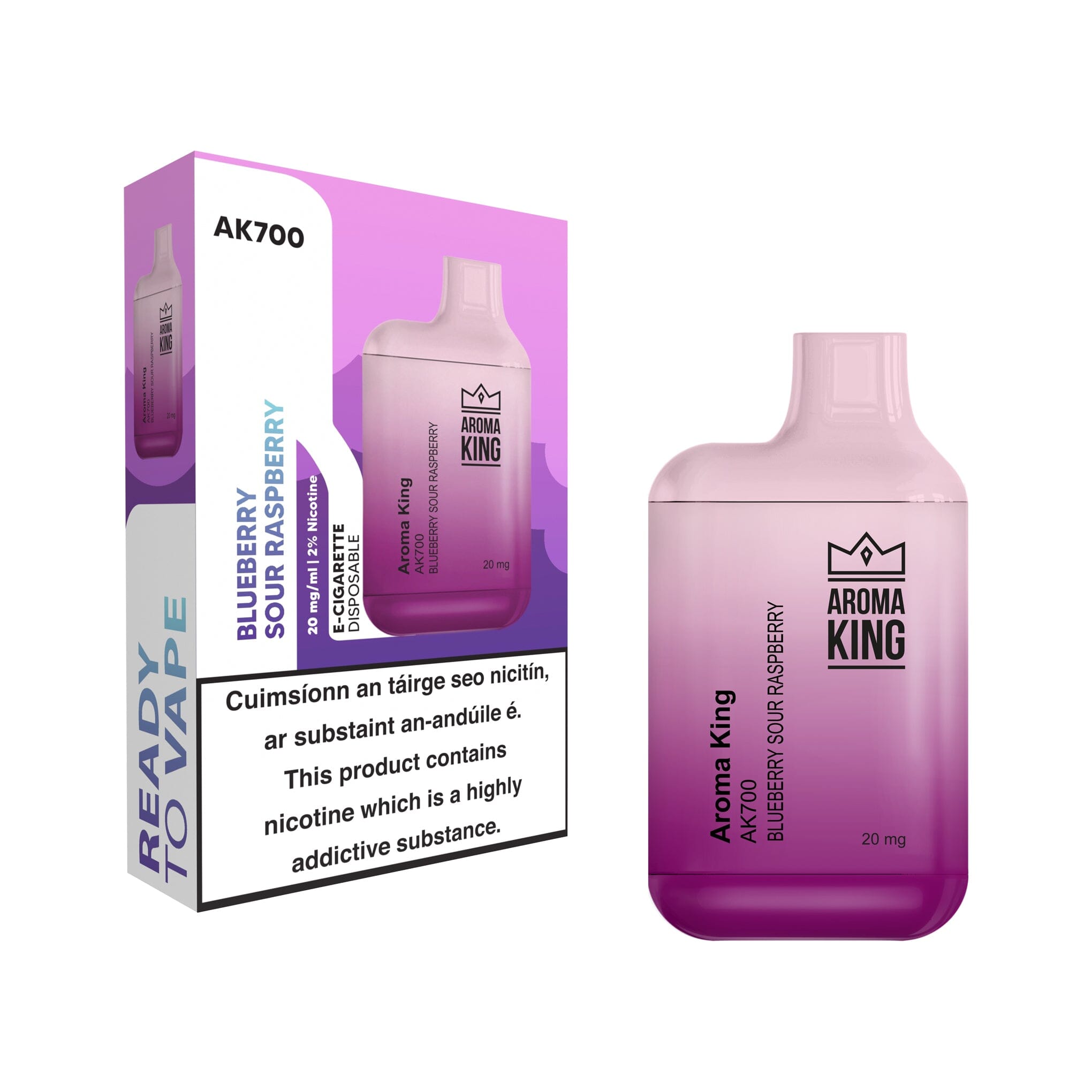 Aroma King AK700 Disposable Vape Blueberry Sour Raspberry