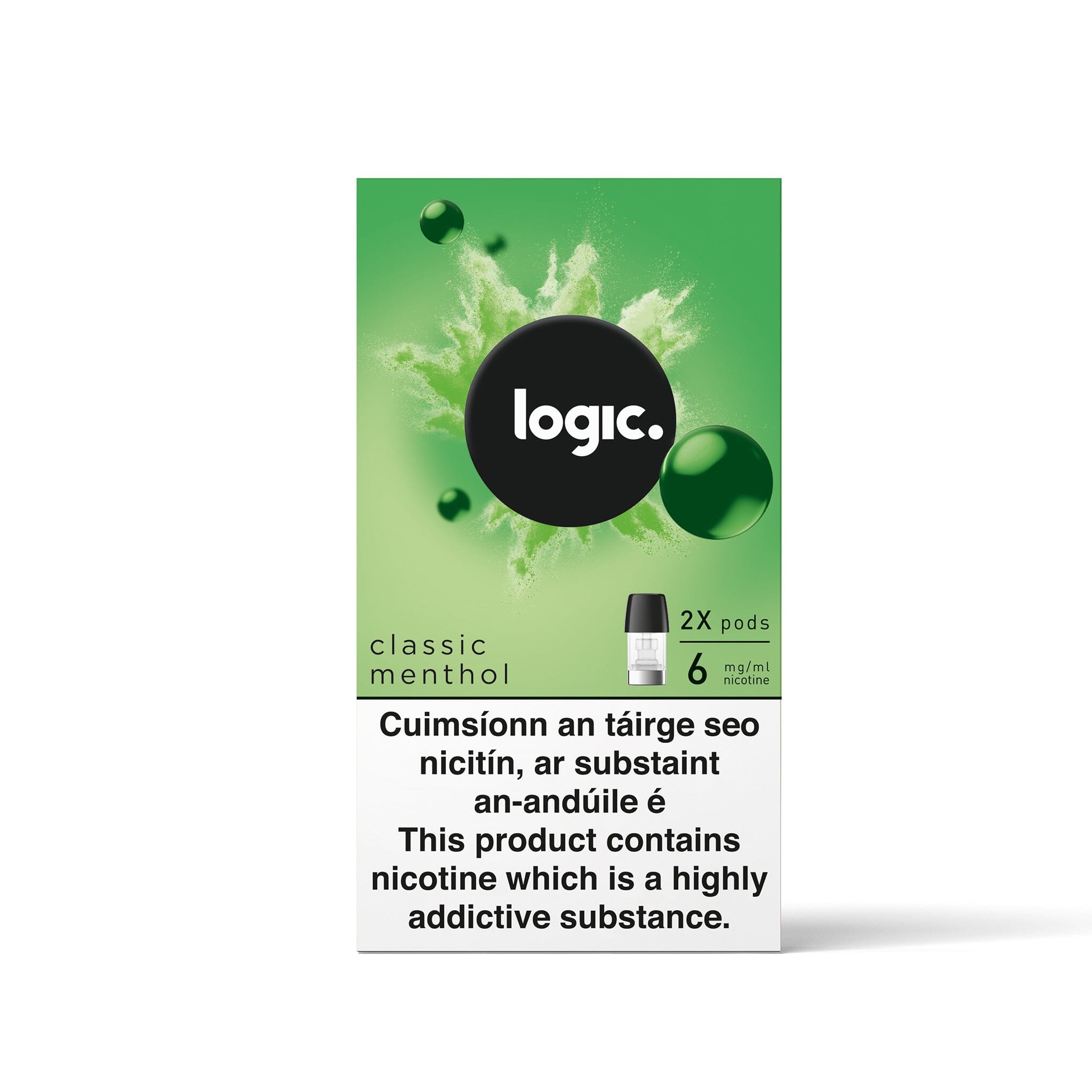 Logic Compact Pods Classic Menthol 6MG - Low Nicotine