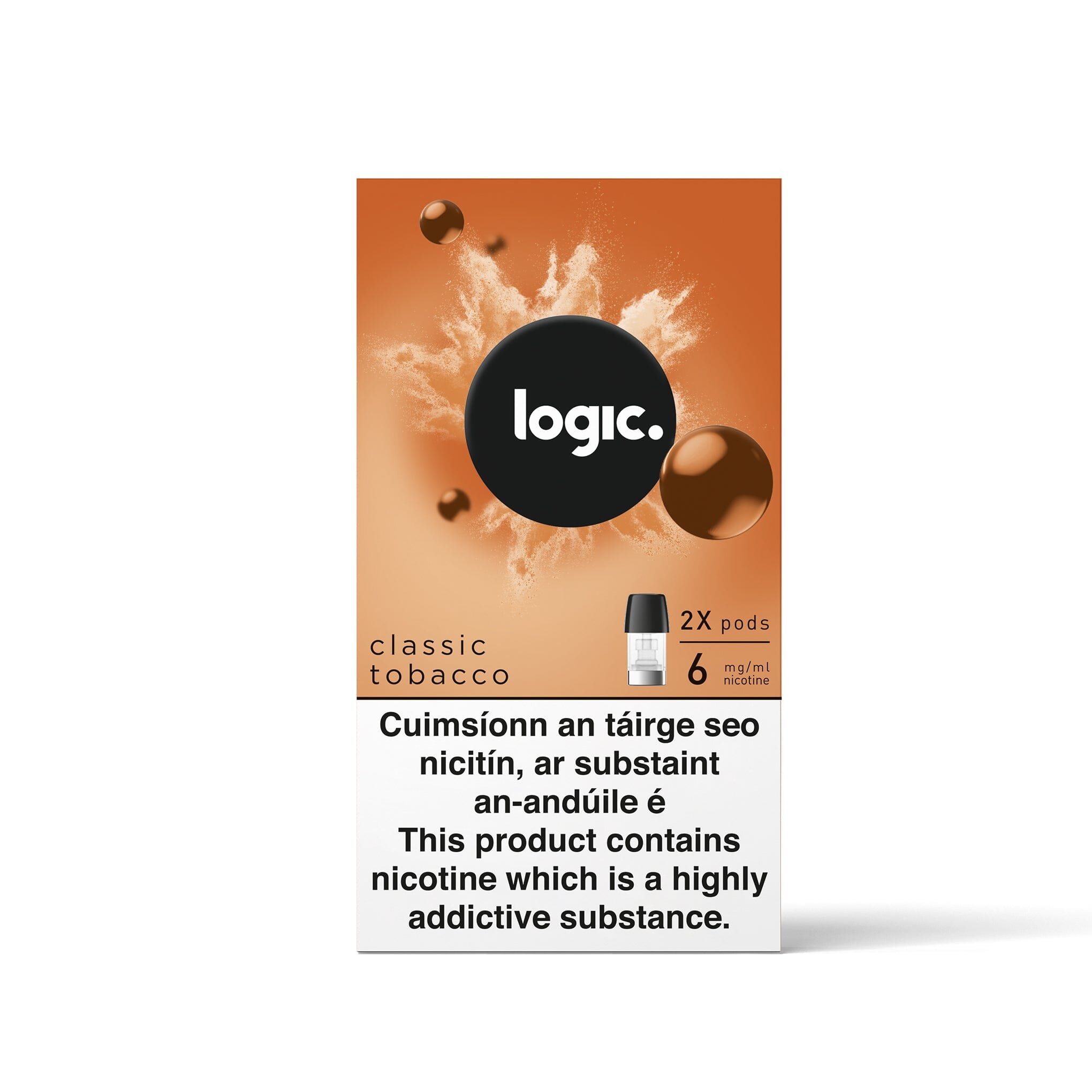 Logic Compact Pods Classic Tobacco 6MG - Low Nicotine 