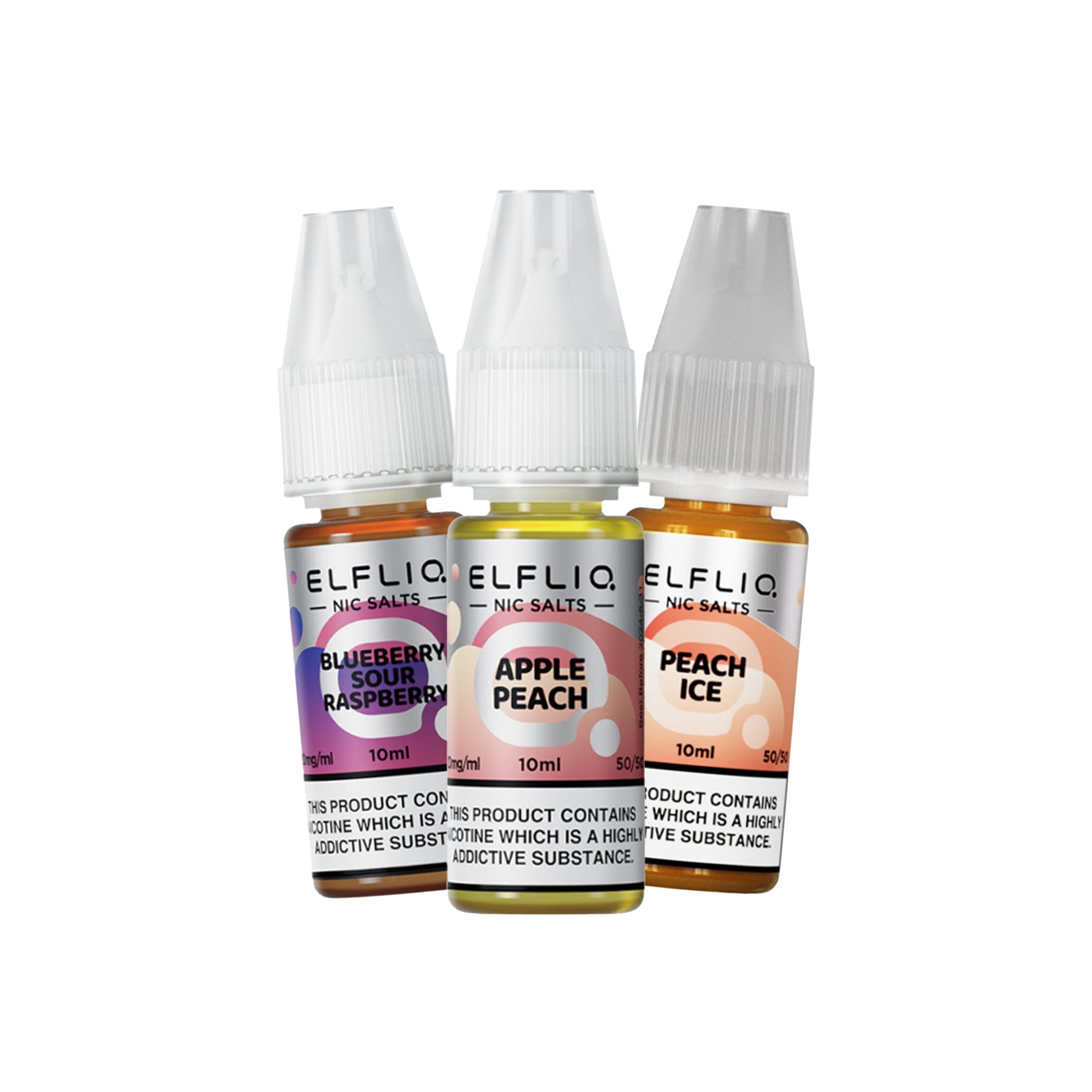 ELFLIQ by ELFBAR Nicotine Salt E-Liquid Apple Peach 10MG - Medium Nicotine 