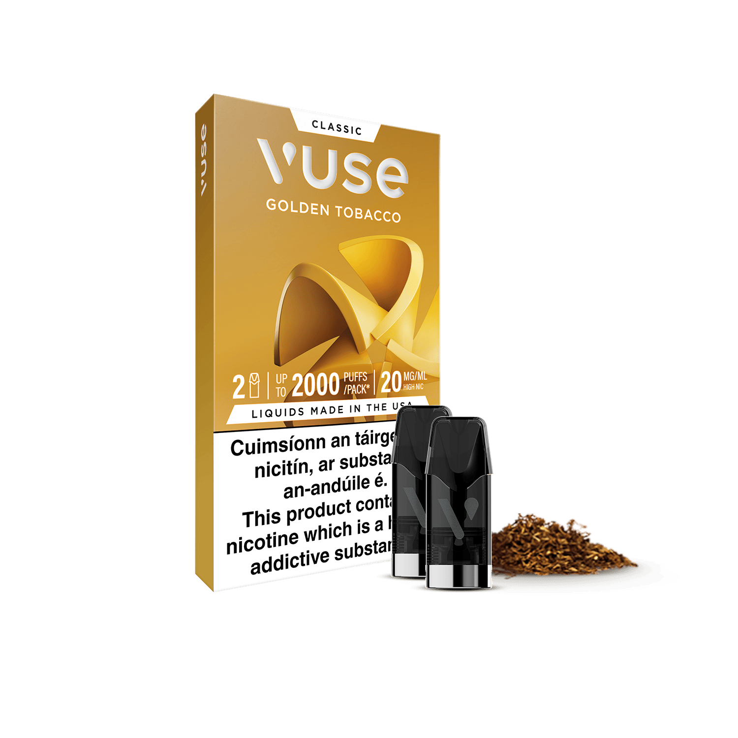 VUSE Classic ePod Cartridges Golden Tobacco 20MG - High Nicotine
