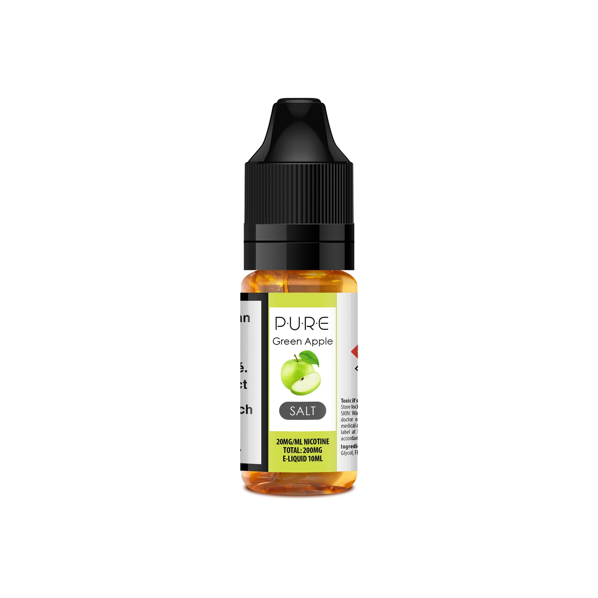 PURE Nicotine Salt E-Liquid Green Apple 20MG - High Nicotine