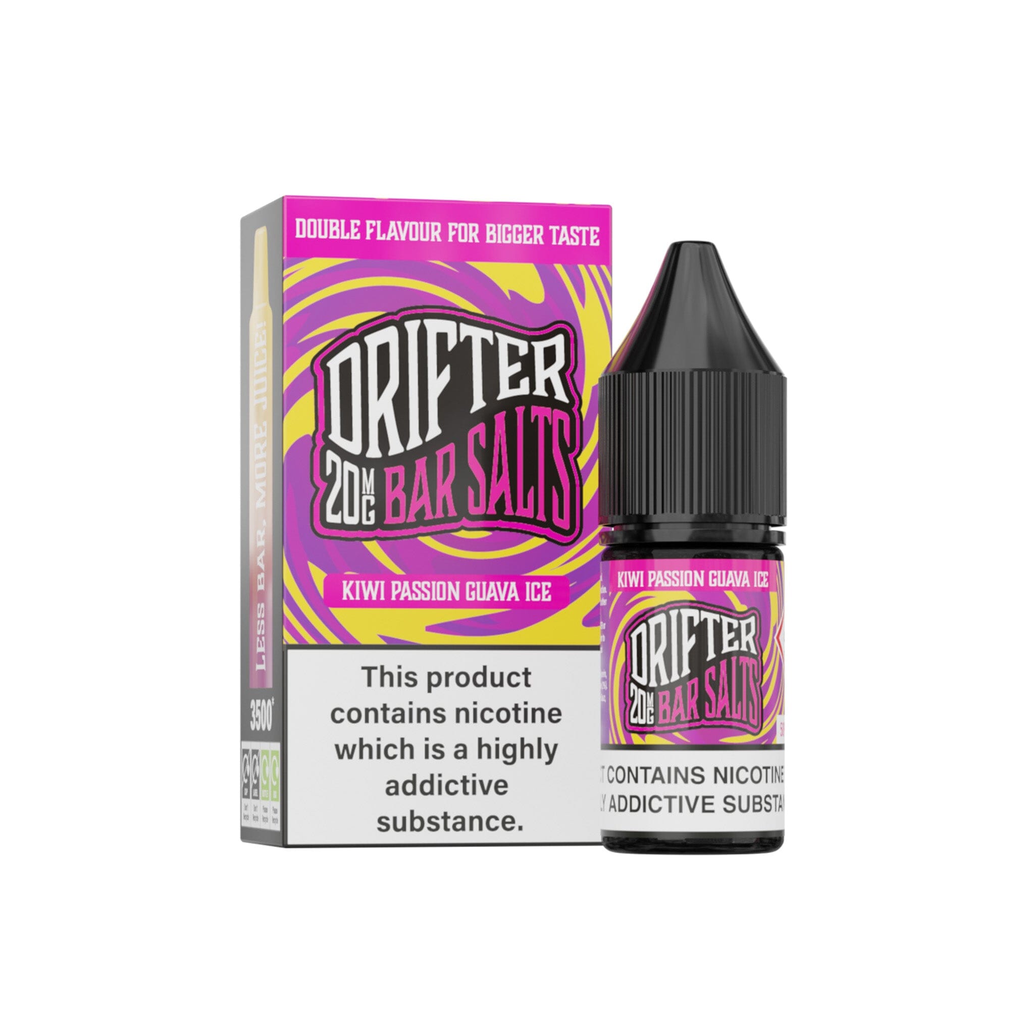 Drifter Bar Salt E-Liquid Kiwi Passion Fruit Guava 20MG - High Nicotine 