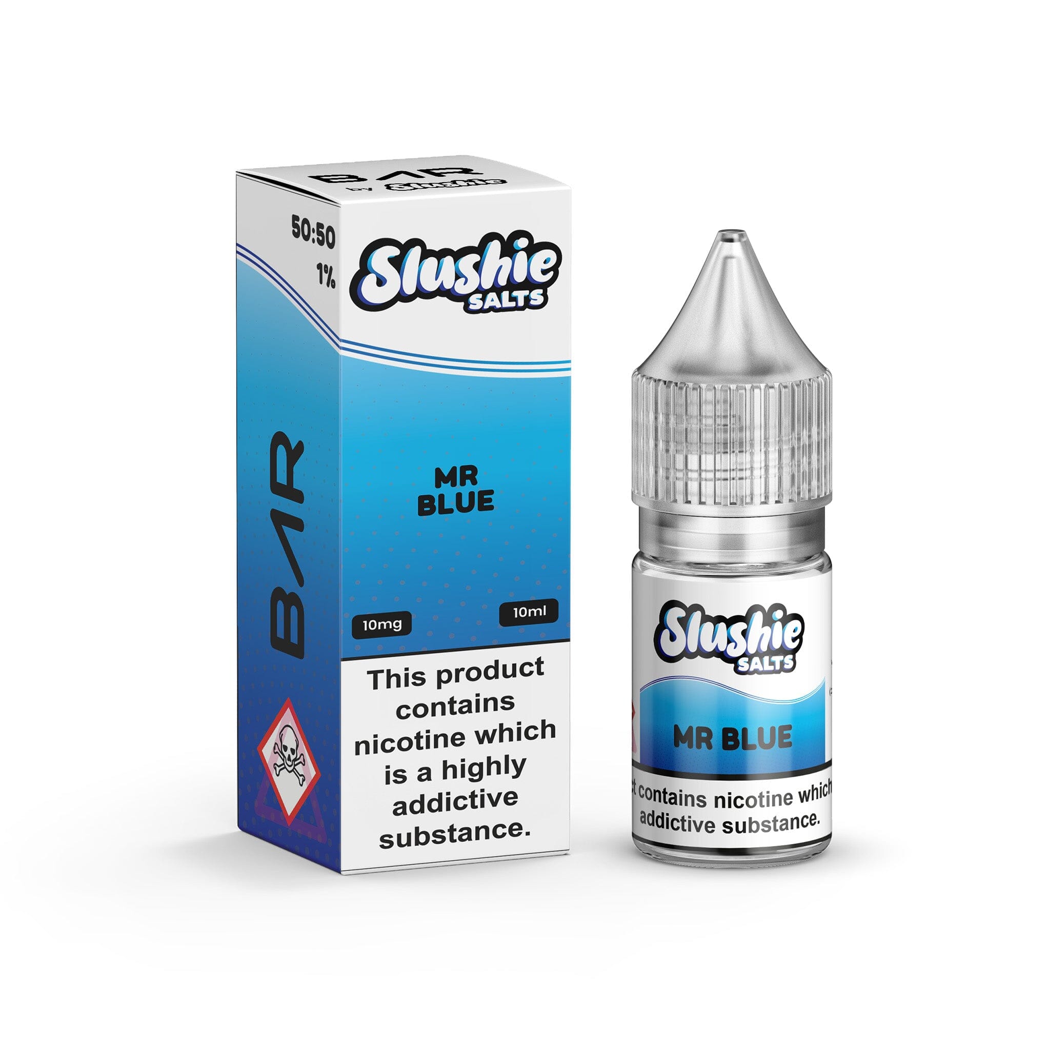 Slushie Bar Salt Nicotine Salt E-Liquid Mr Blue 10MG - Medium Nicotine