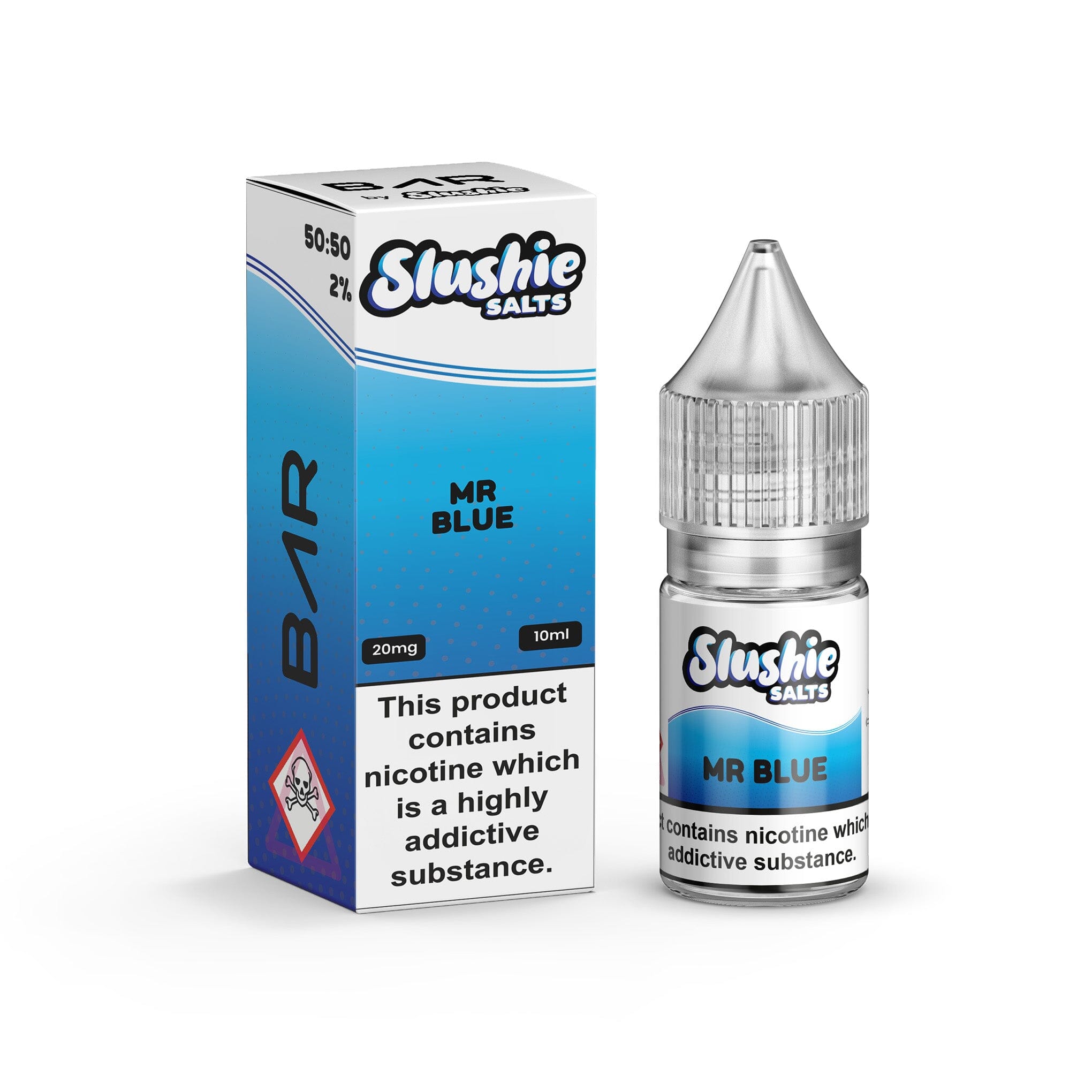 Slushie Bar Salt Nicotine Salt E-Liquid Mr Blue 20MG - High Nicotine