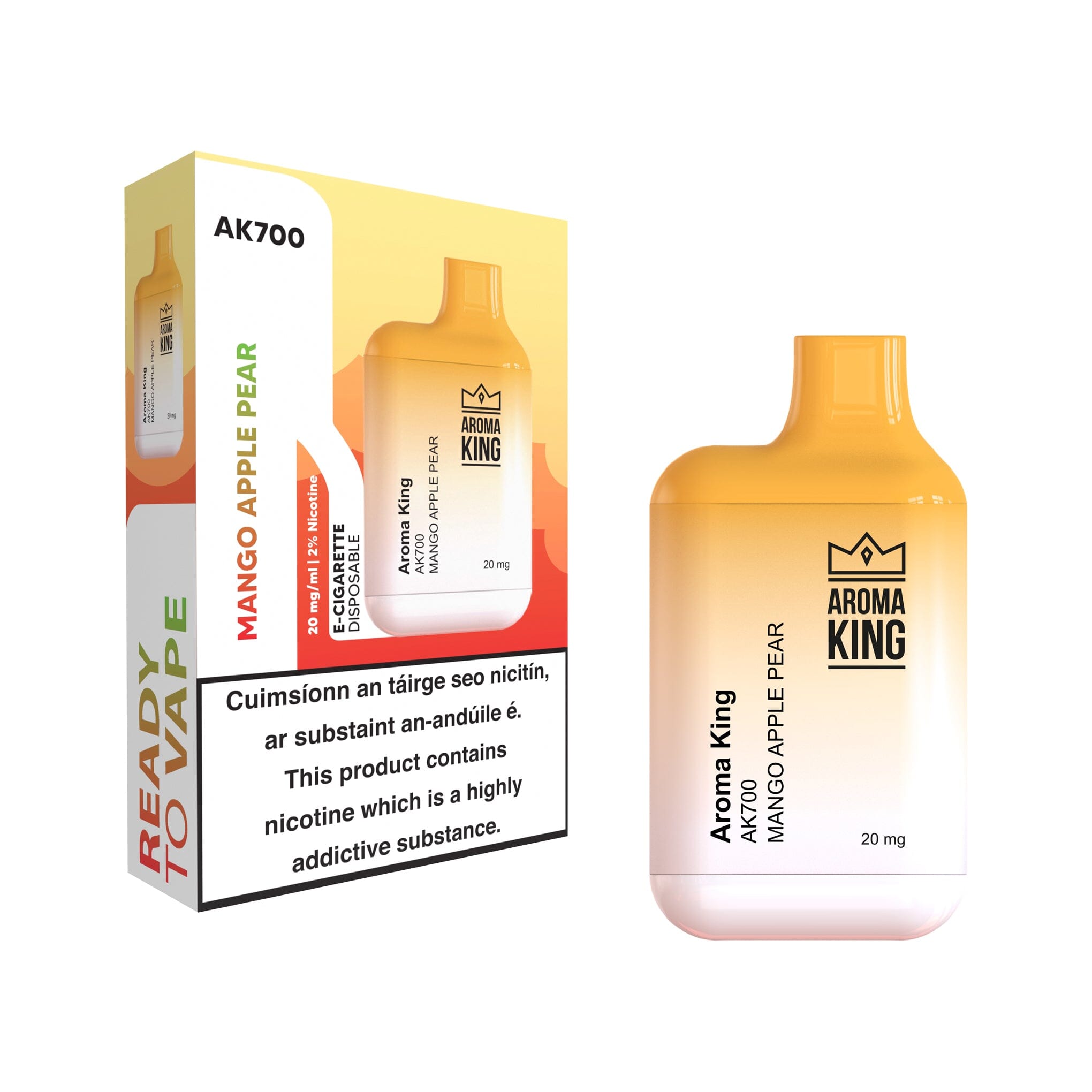 Aroma King AK700 Disposable Vape Mango Apple Pear 
