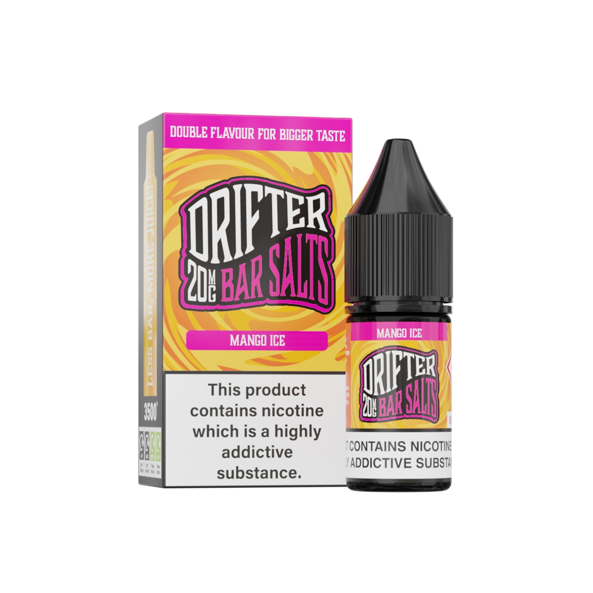 Drifter Bar Salt E-Liquid Mango Ice 20MG - High Nicotine 