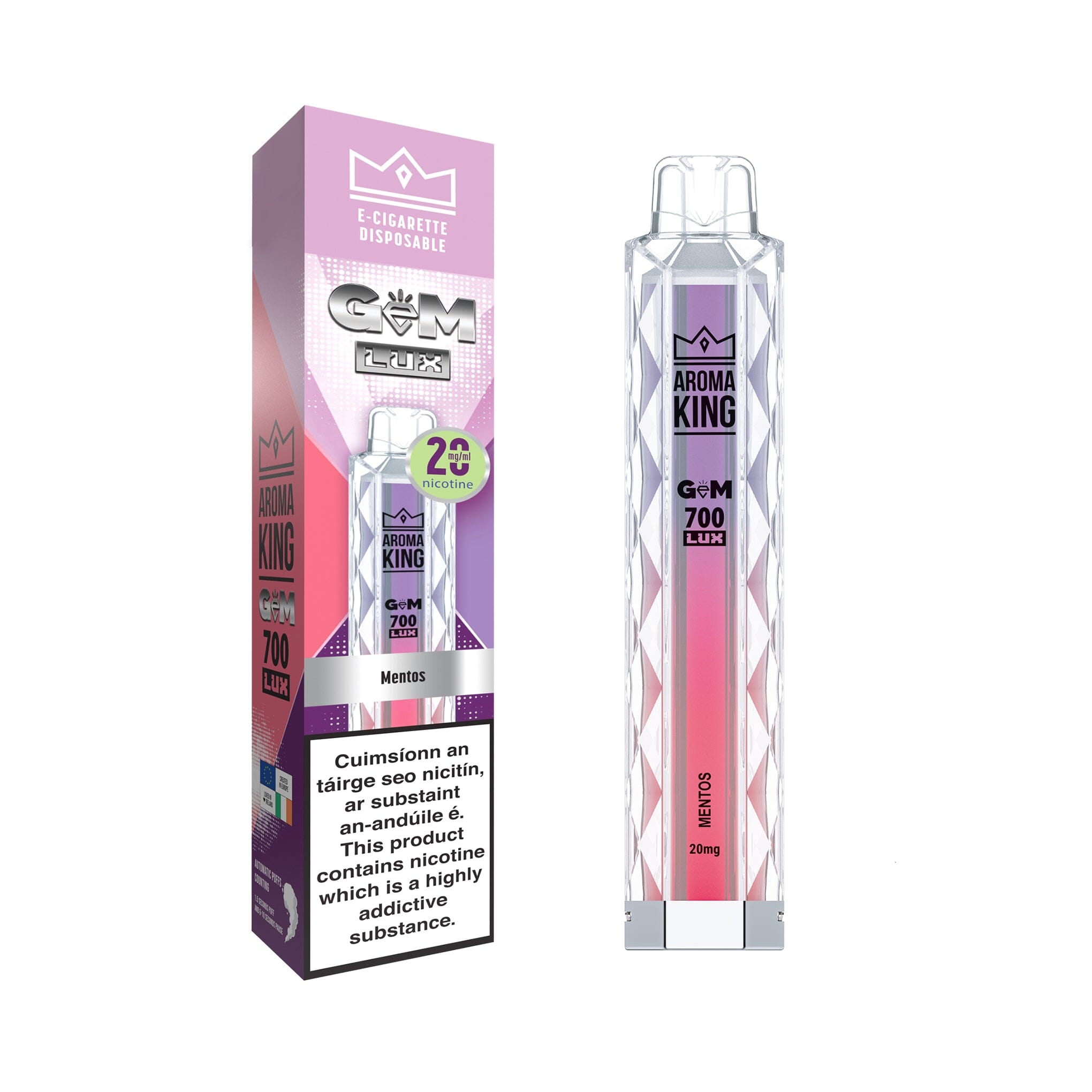 Aroma King Gem Lux Disposable Vape Mentos