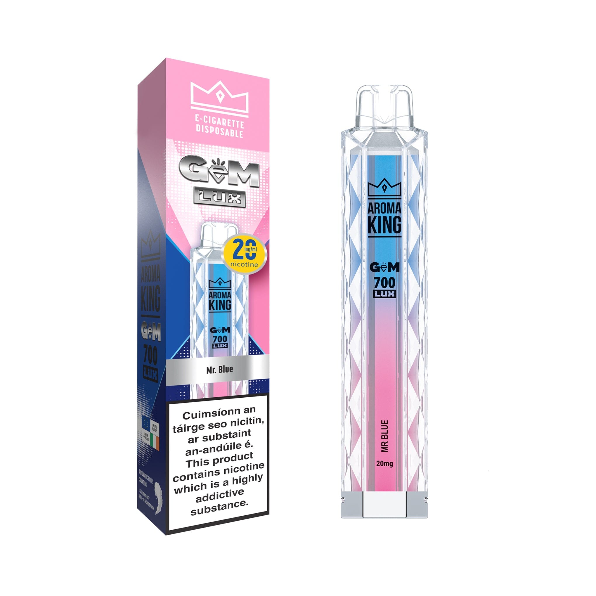Aroma King Gem Lux Disposable Vape Mr Blue