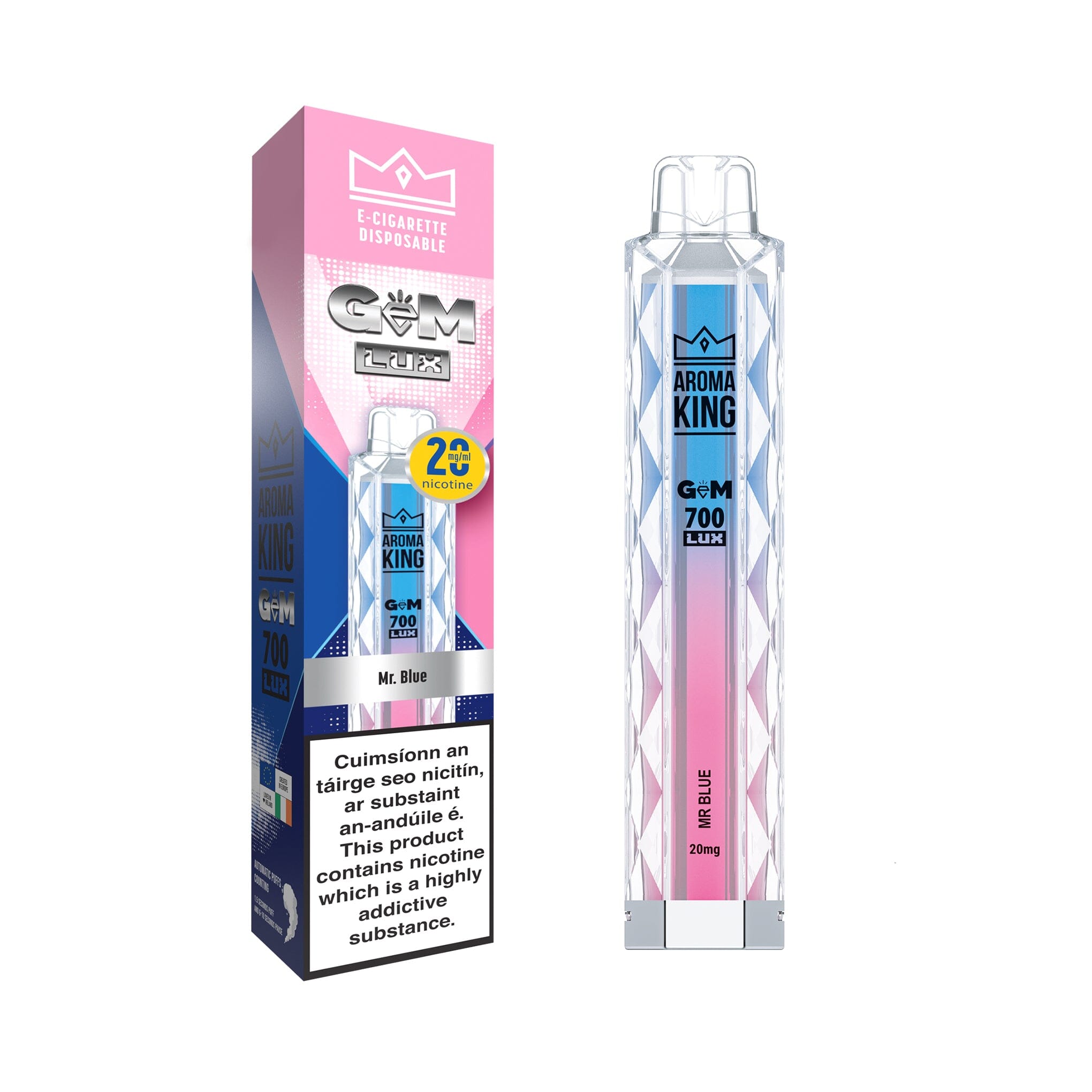 Aroma King Gem Lux Disposable Vape Mr Blue 