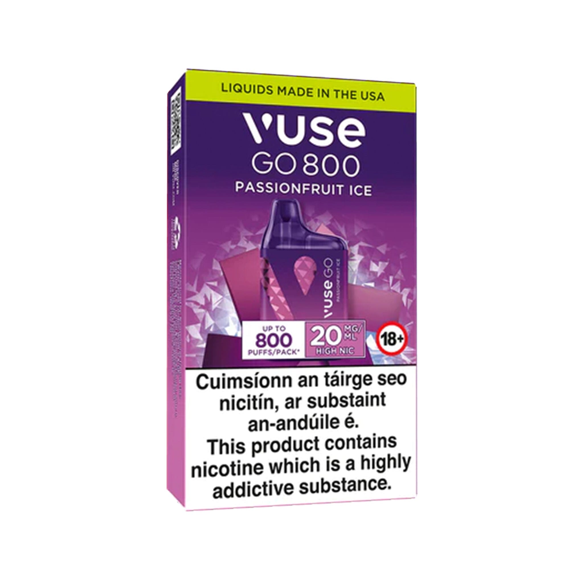 Vuse GO 800 Disposable Vape Passionfruit Ice