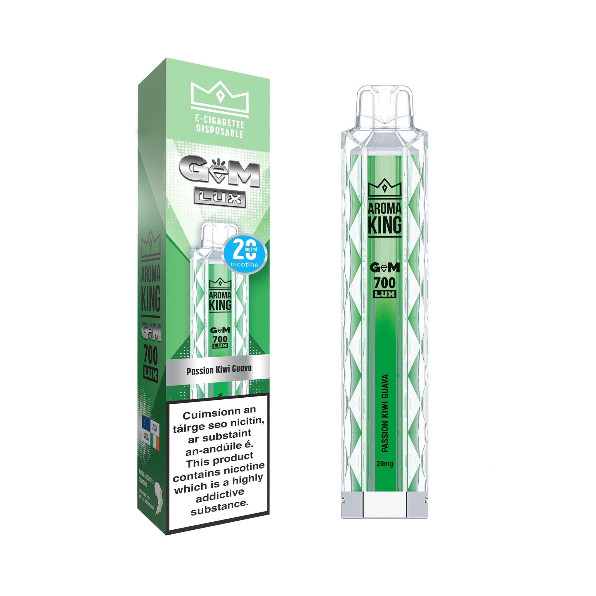 Aroma King Gem Lux Disposable Vape Passion Kiwi Guava