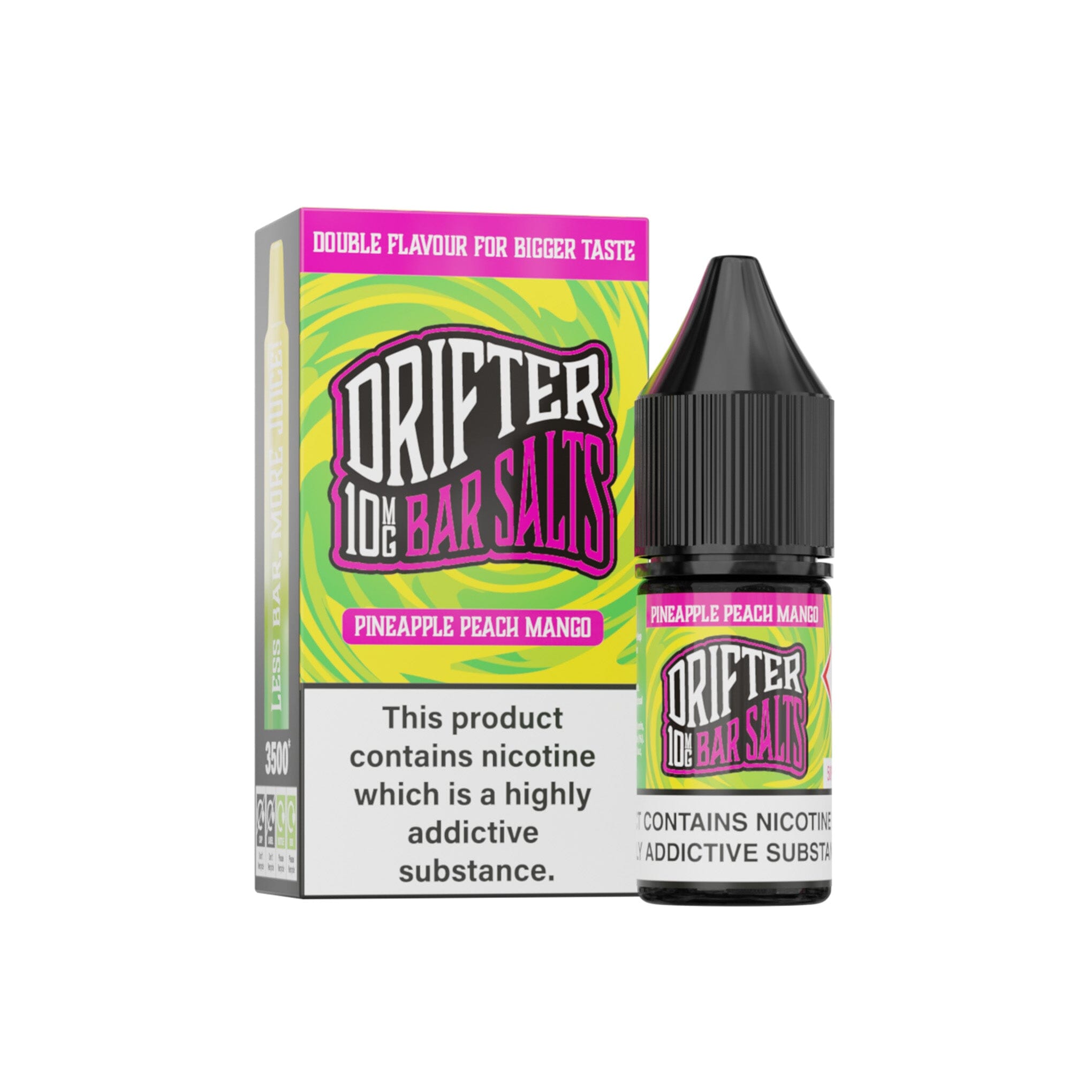 Drifter Bar Salt E-Liquid Pineapple Peach Mango Ice 10MG - Medium Nicotine 