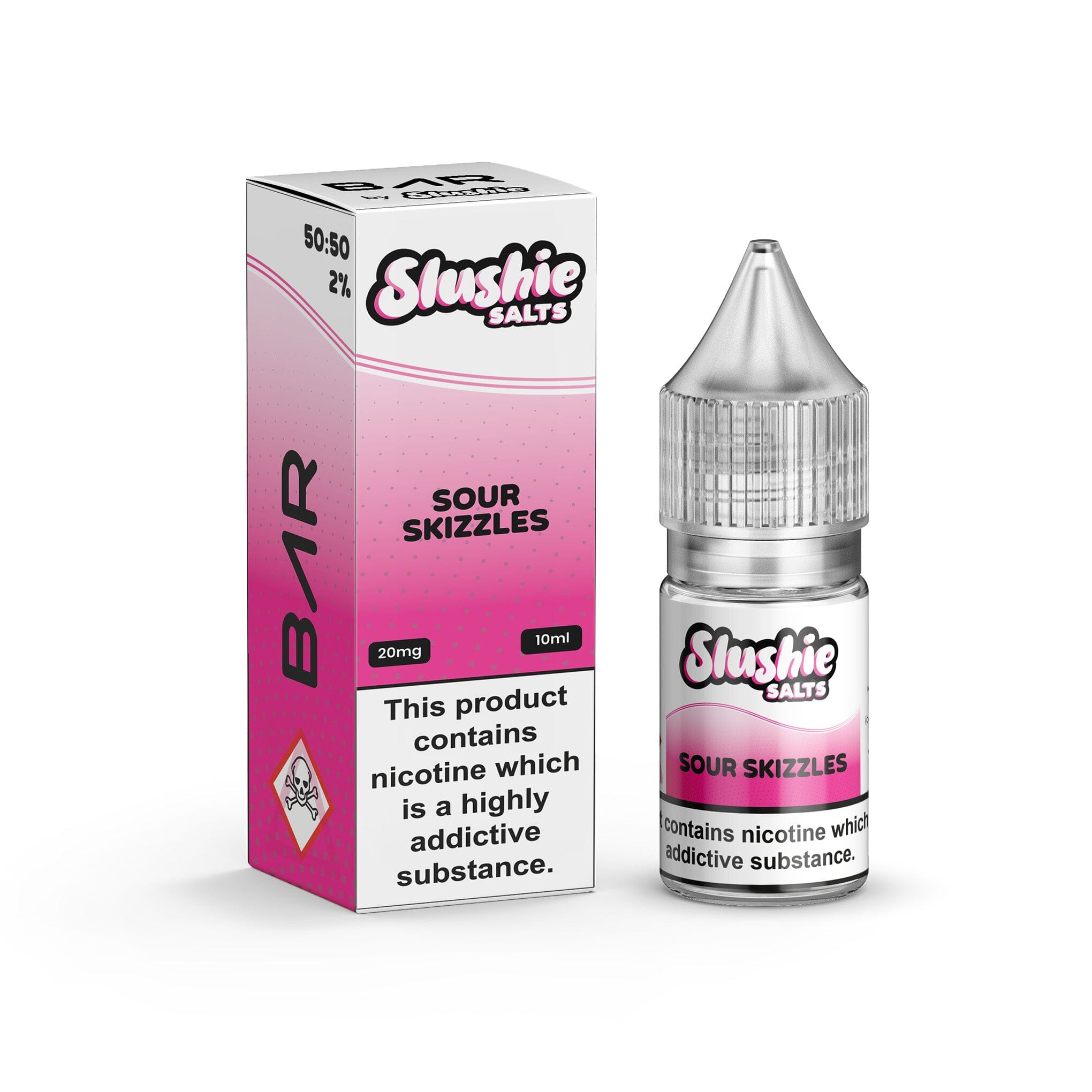 Slushie Bar Salt Nicotine Salt E-Liquid Sour Rainbow Sweets 20MG - High Nicotine