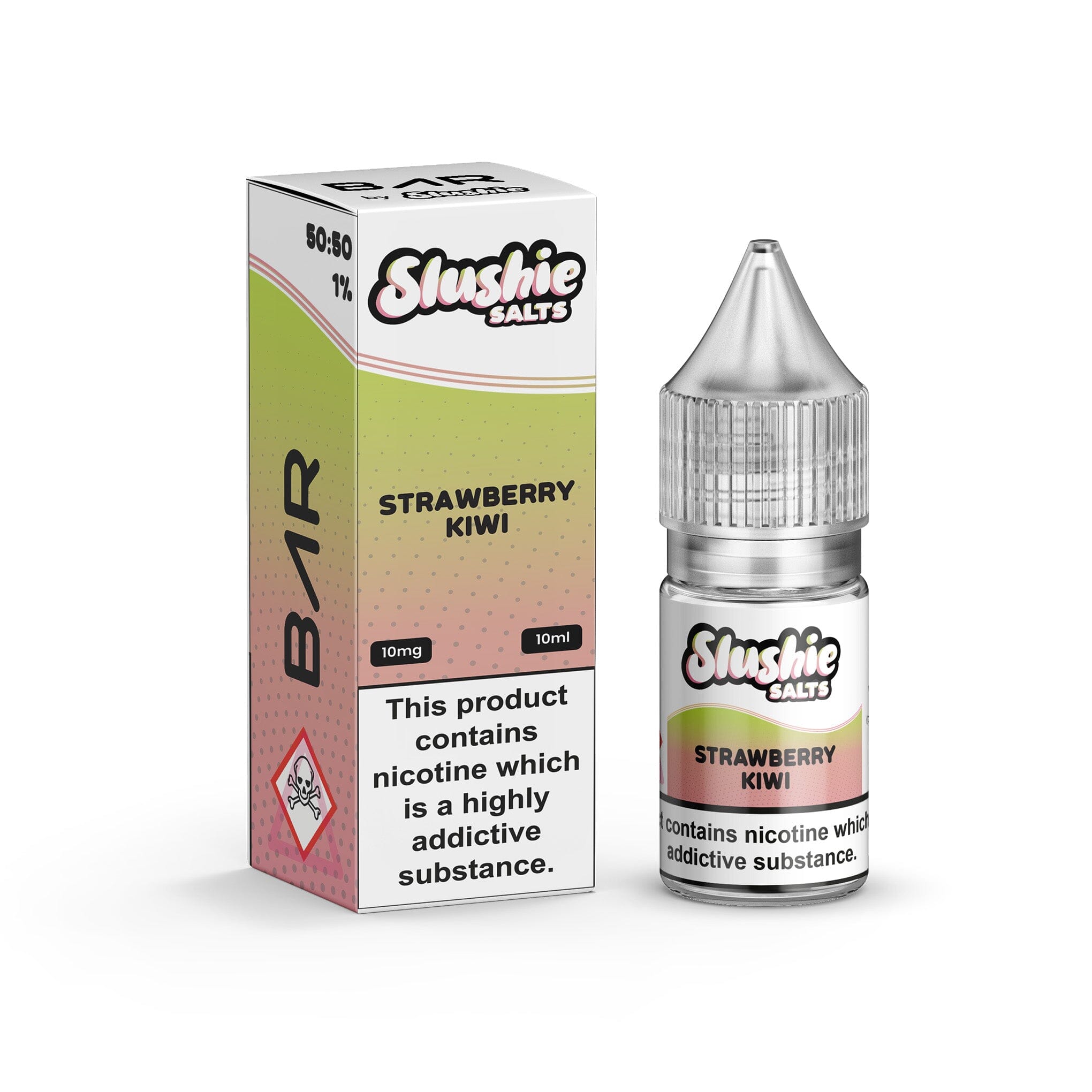 Slushie Bar Salt Nicotine Salt E-Liquid Strawberry Kiwi 10MG - Medium Nicotine 