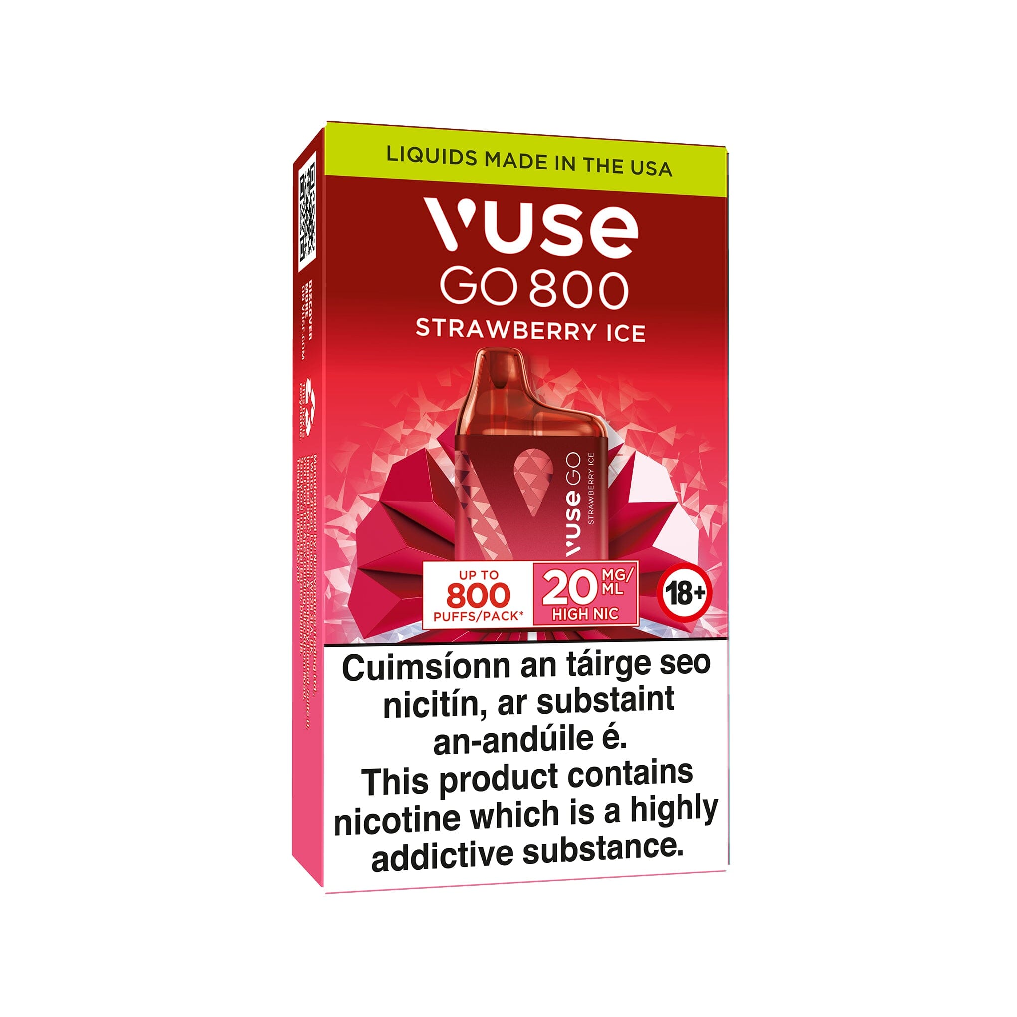 Vuse GO 800 Disposable Vape Strawberry Ice 