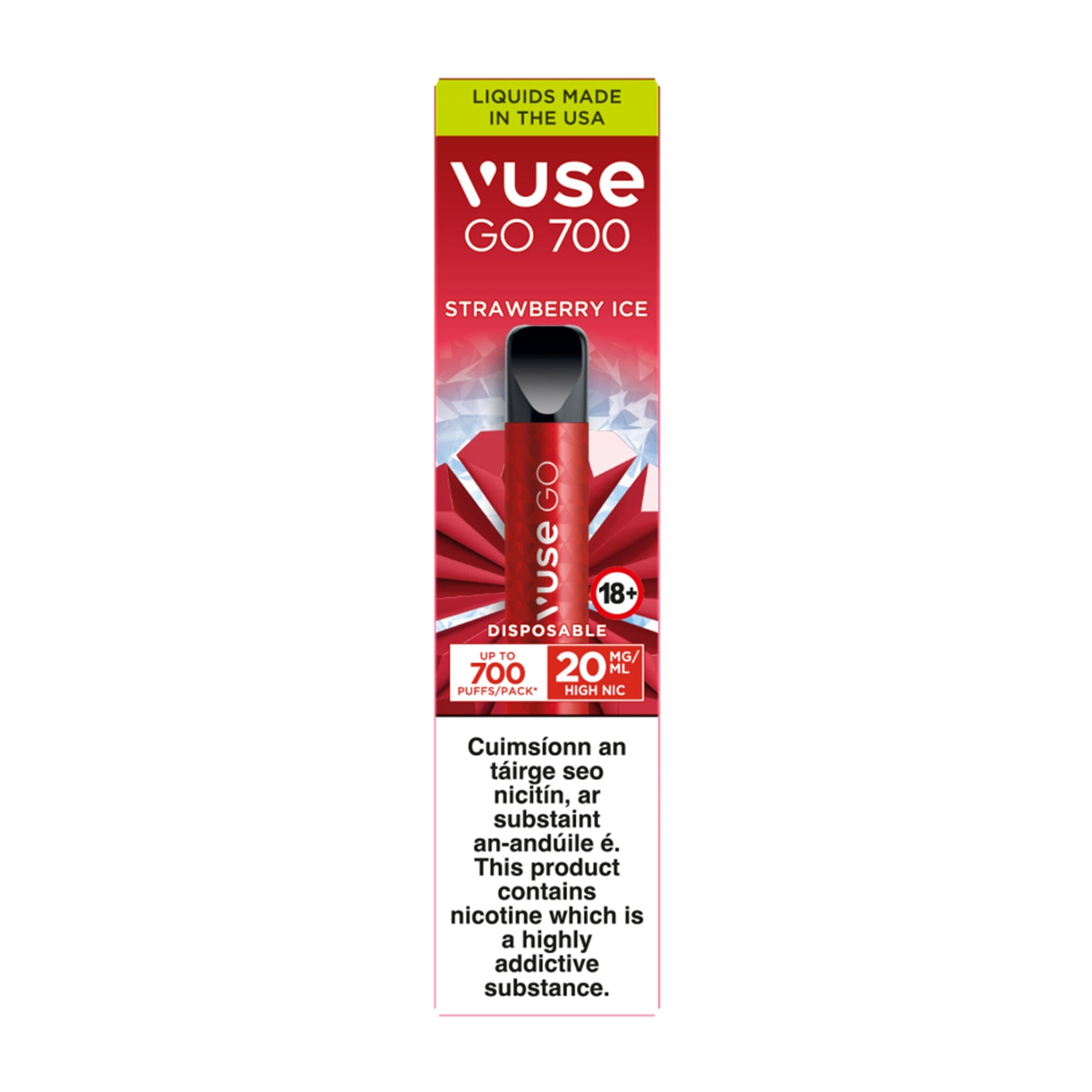 Vuse GO 700 Disposable Vape Strawberry Ice 