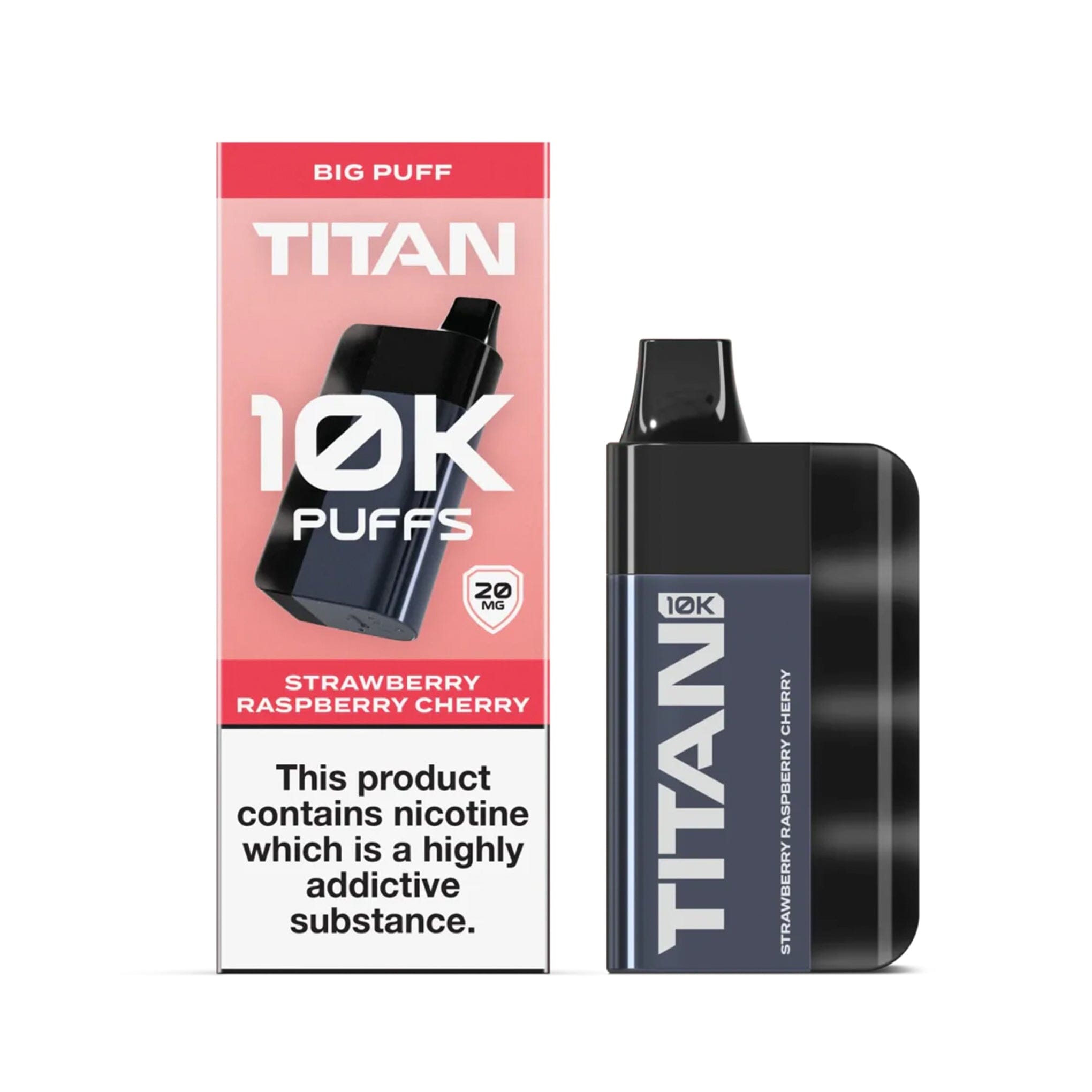Titan 10K Disposable Vape Kit Strawberry Raspberry Cherry