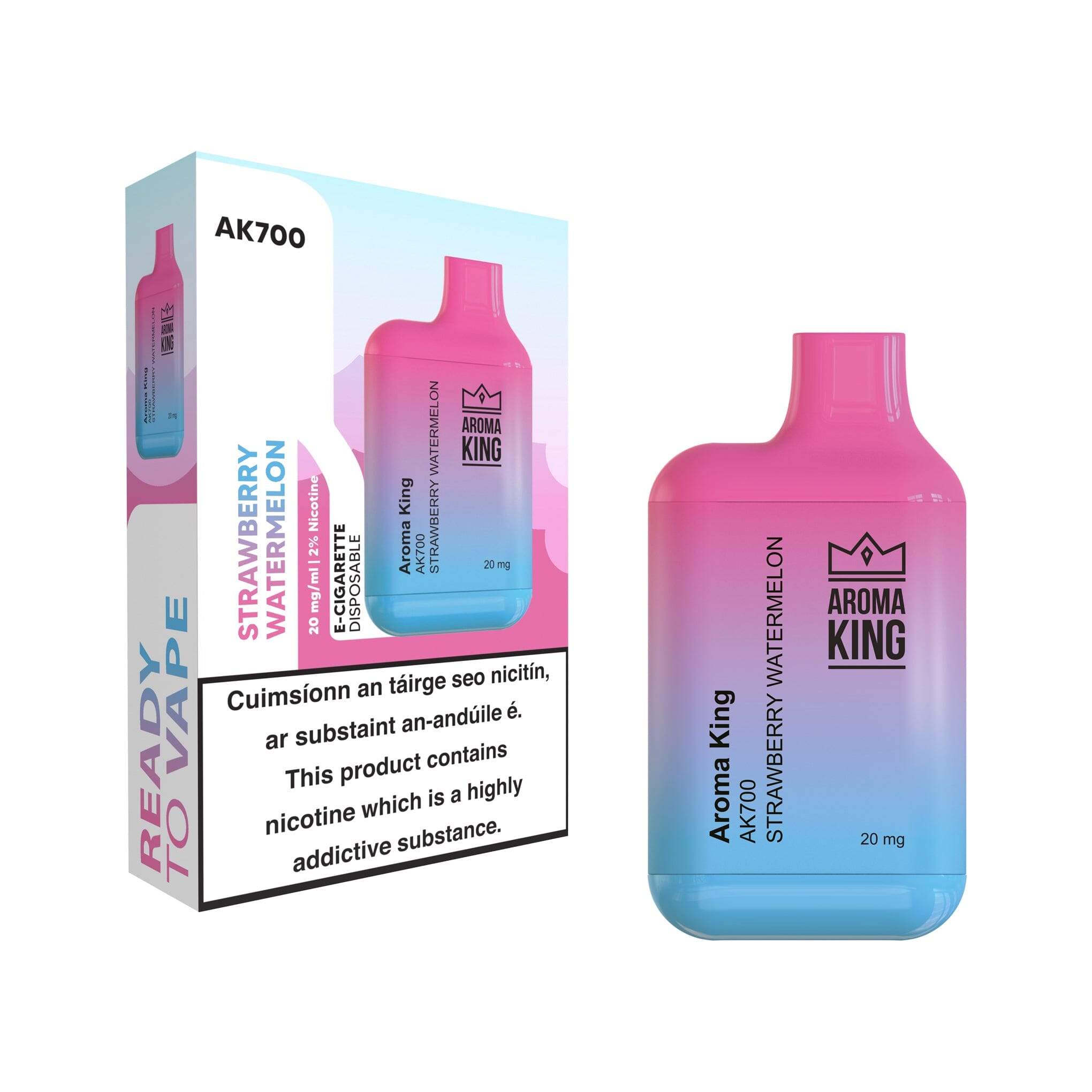 Aroma King AK700 Disposable Vape Strawberry Watermelon 