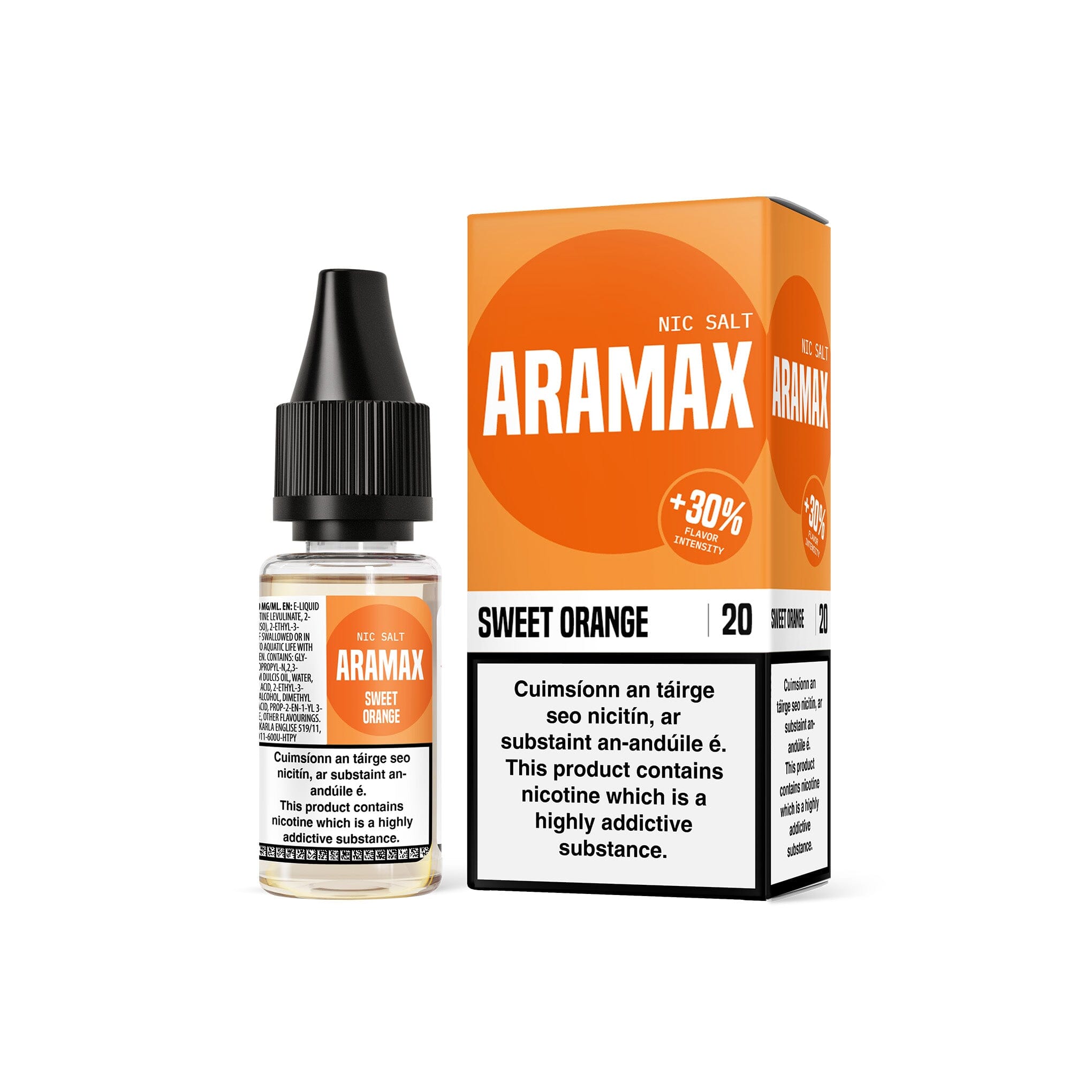 Aramax Nicotine Salt E-Liquid by Liqua Sweet Orange 20MG - High Nicotine