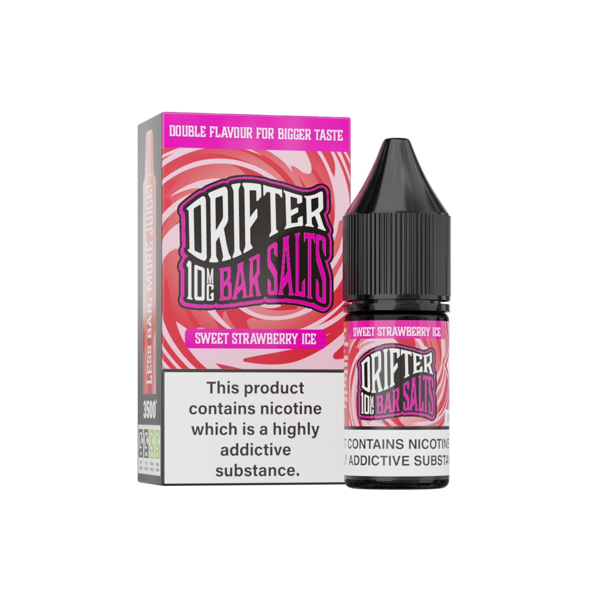 Drifter Bar Salt E-Liquid Sweet Strawberry Ice 10MG - Medium Nicotine 