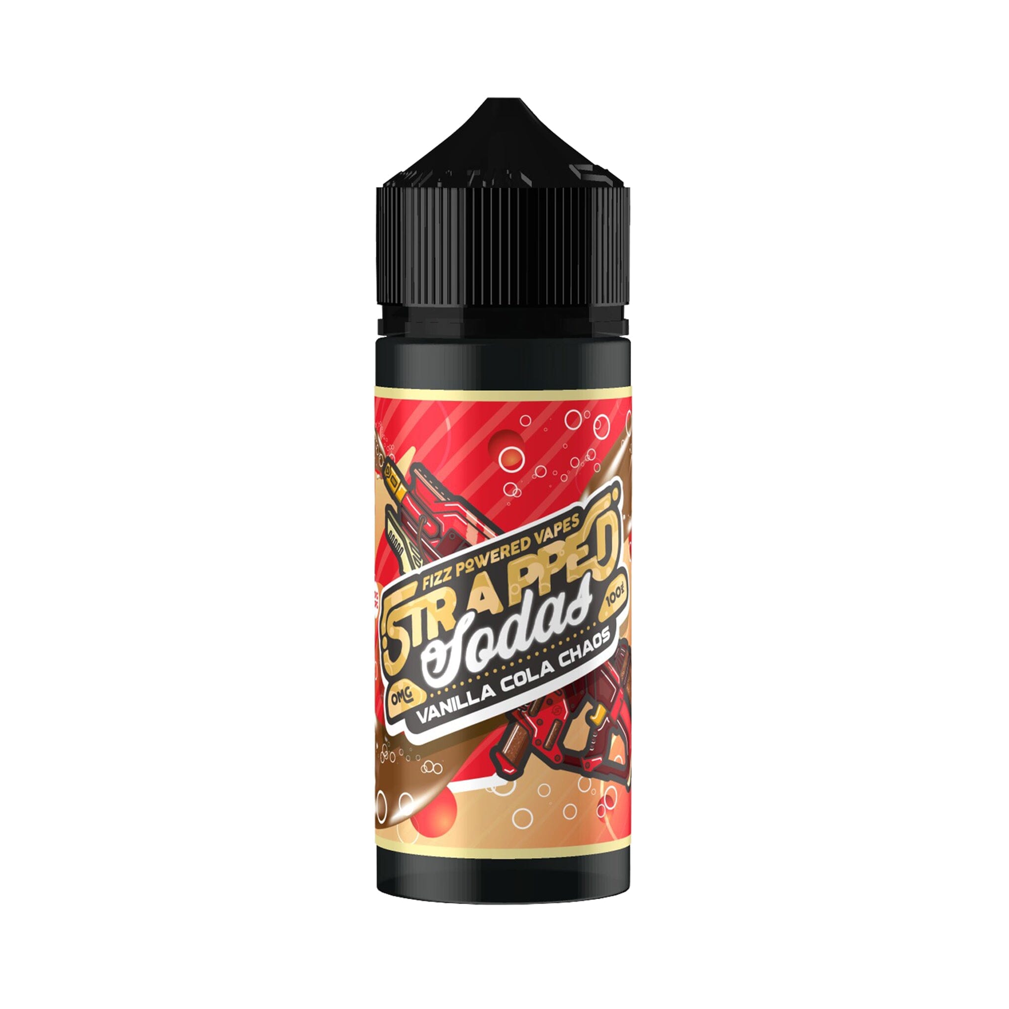 Strapped Sodas Range Short Fill E-Liquid Vanilla Cola Chaos