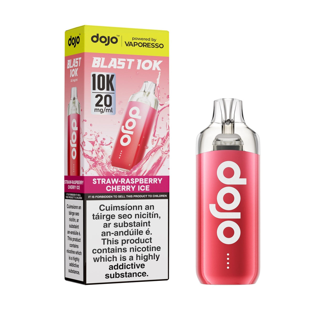 Vaporesso Dojo Blast 10K Prefilled Pod Kit Strawberry Raspberry Cherry