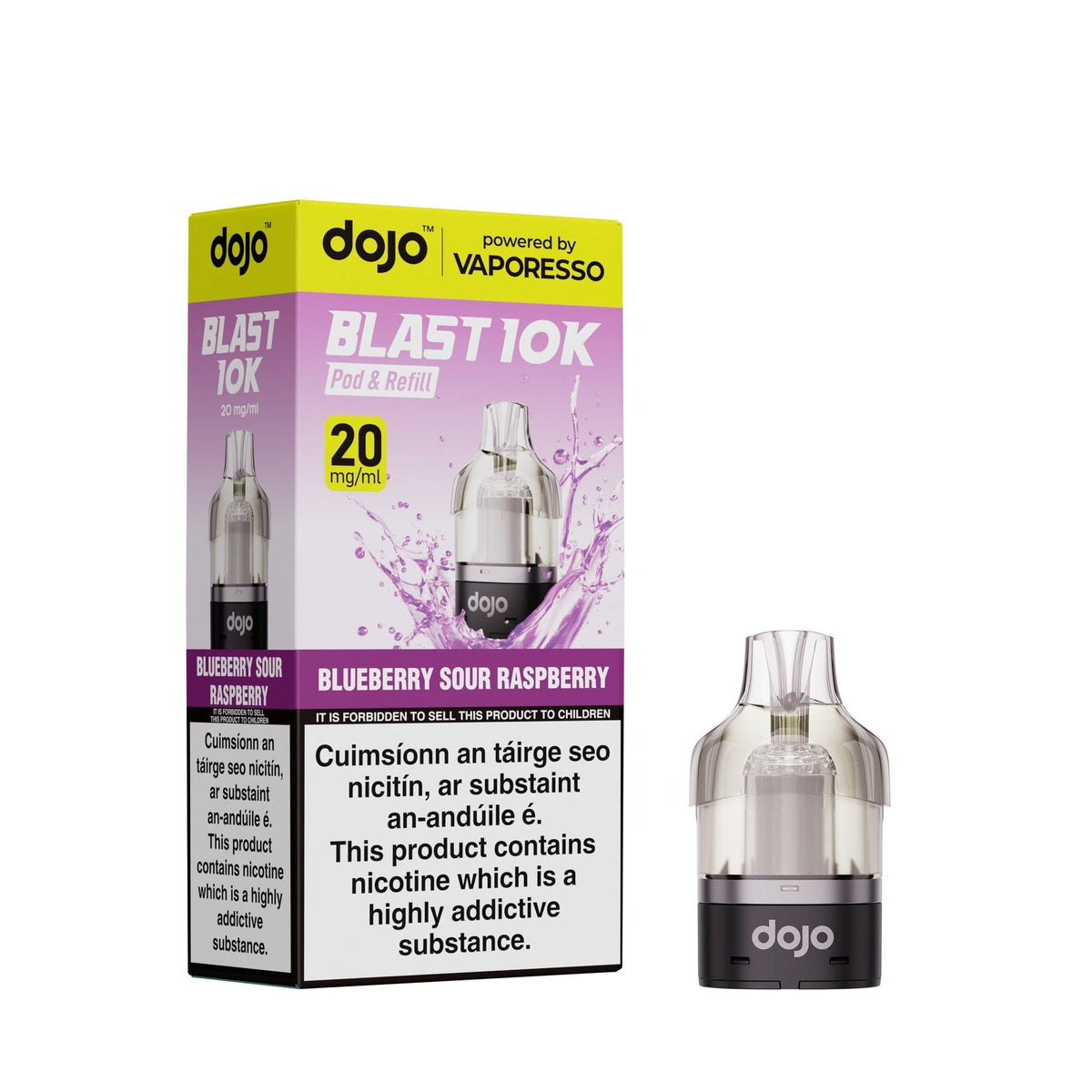 Vaporesso Dojo Blast 10K Prefilled Pod Blueberry Sour Raspberry