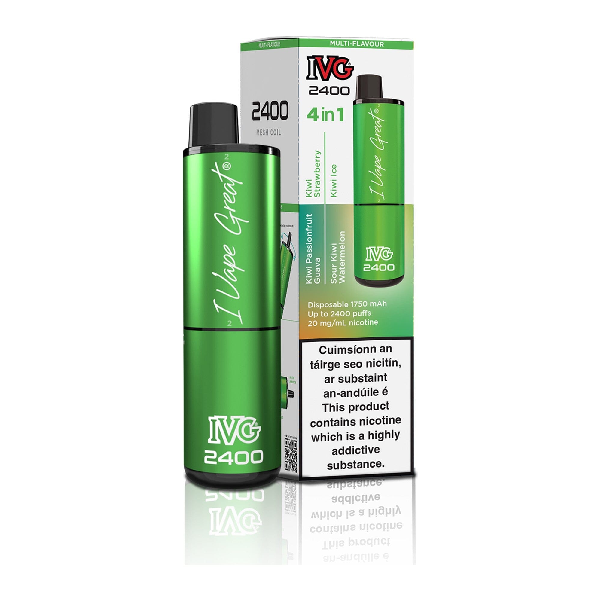 IVG 2400 Disposable Vape Kit Multi Flavour: Kiwi Edition