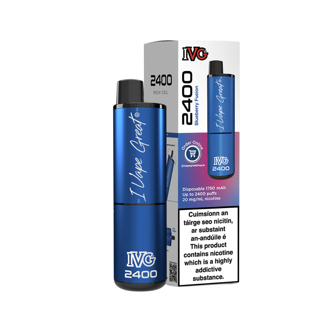 IVG 2400 Disposable Vape Kit Blueberry Fusion