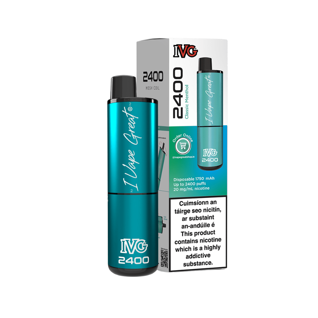 IVG 2400 Disposable Vape Kit Classic Menthol