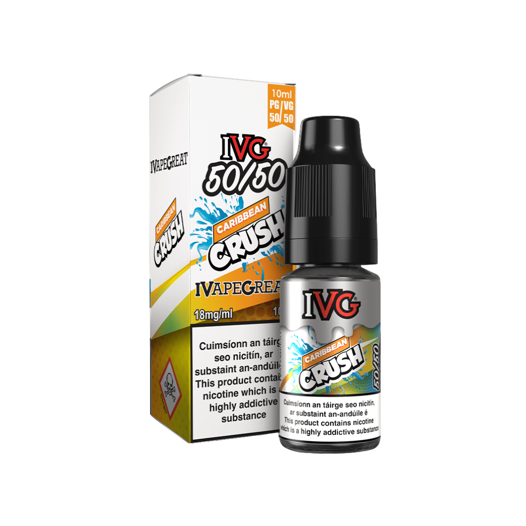 IVG 50/50 Fruit Range E-Liquid Caribbean Crush 18MG - High Nicotine