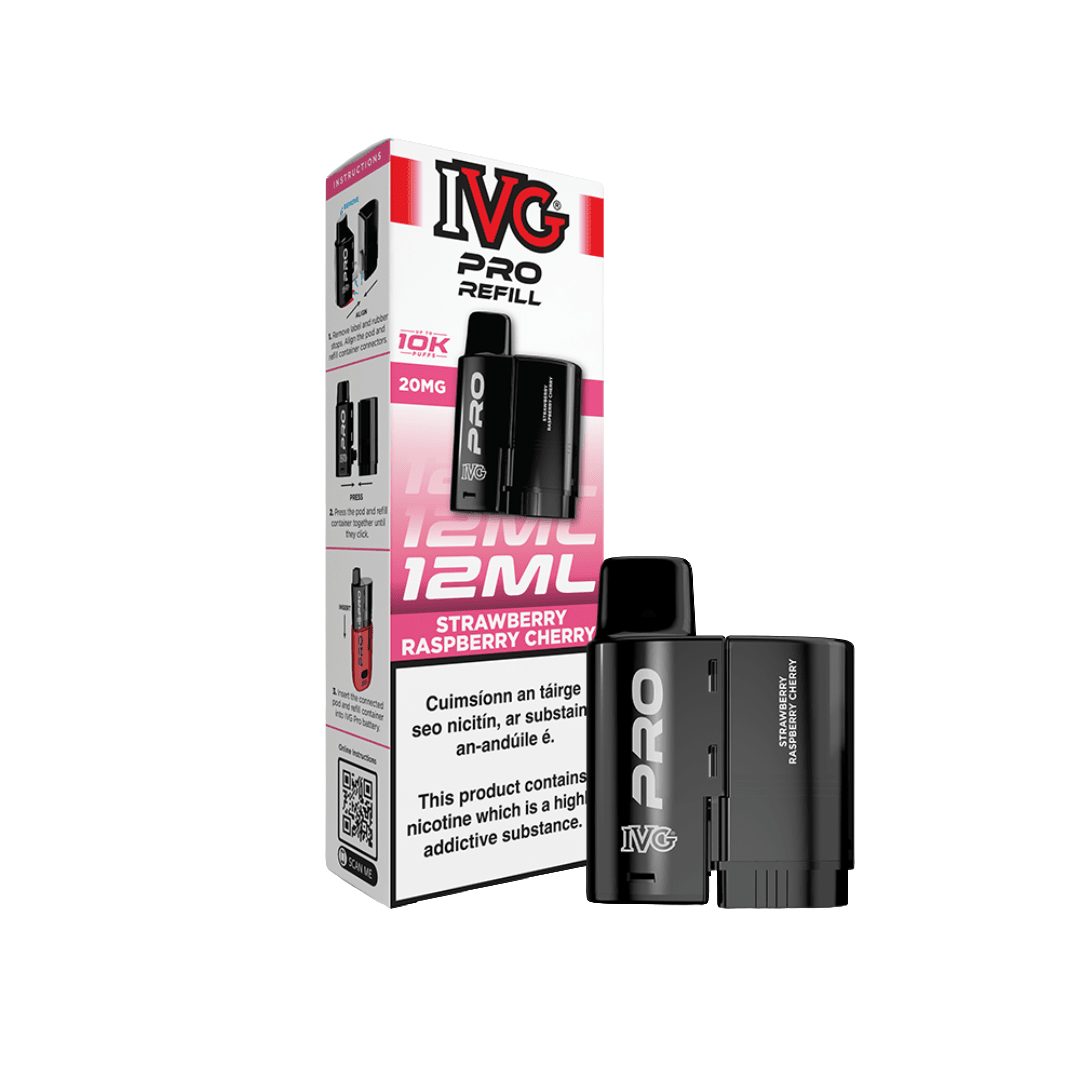 IVG PRO 12K Refills Strawberry Raspberry Cherry