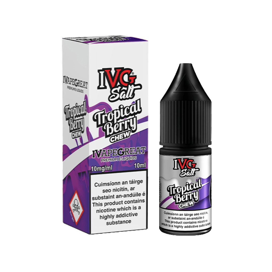 IVG Nicotine Salt E-Liquid Tropical Berry Chew 10MG - Medium Nicotine