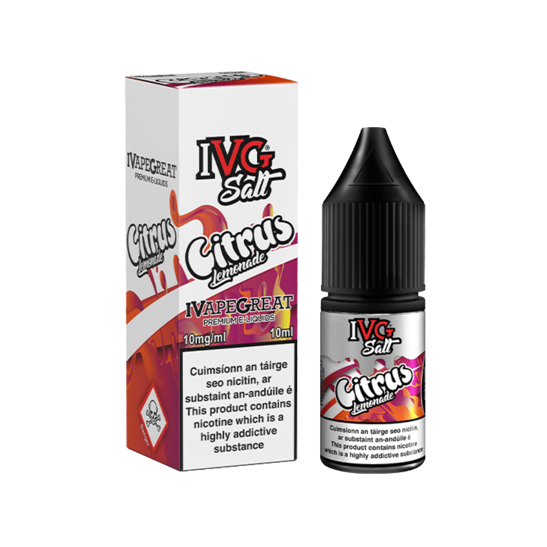 IVG Nicotine Salt E-Liquid Citrus Lemonade 10MG - Medium Nicotine