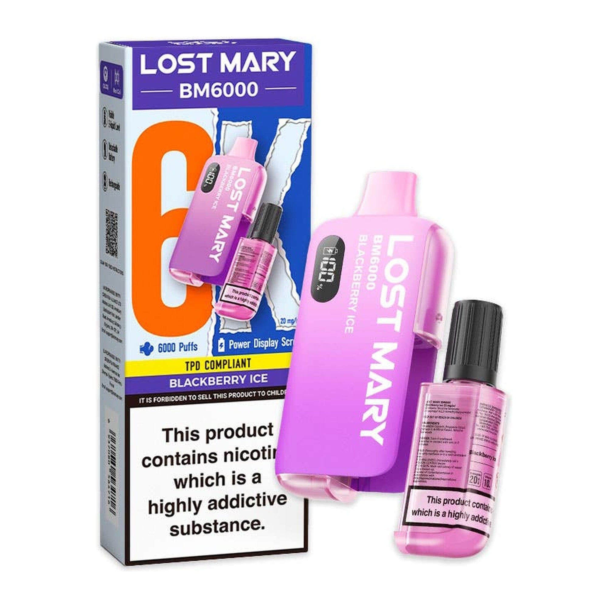 Lost Mary BM6000 Disposable Vape Kit Blackberry Ice