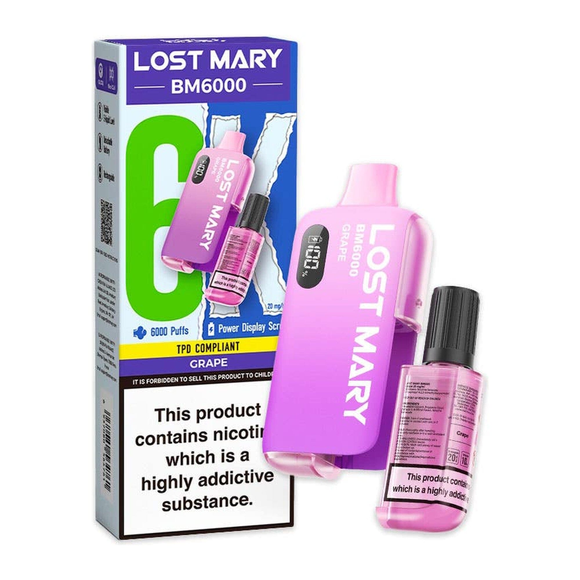 Lost Mary BM6000 Disposable Vape Kit Grape