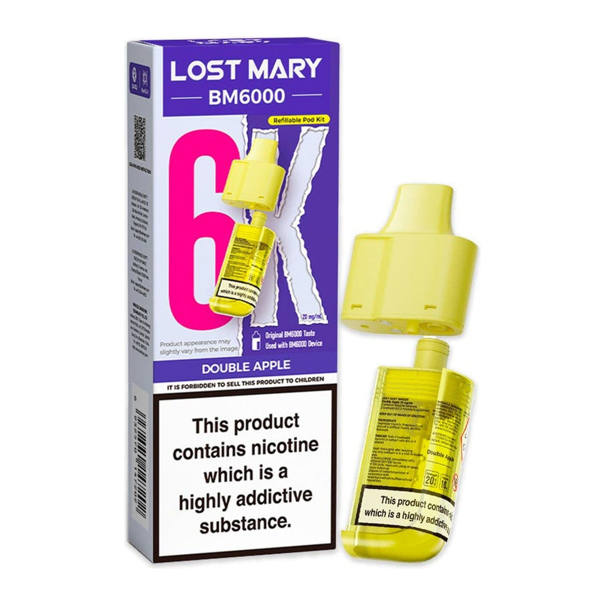 Lost Mary BM6000 Prefilled Pod & Refill Double Apple