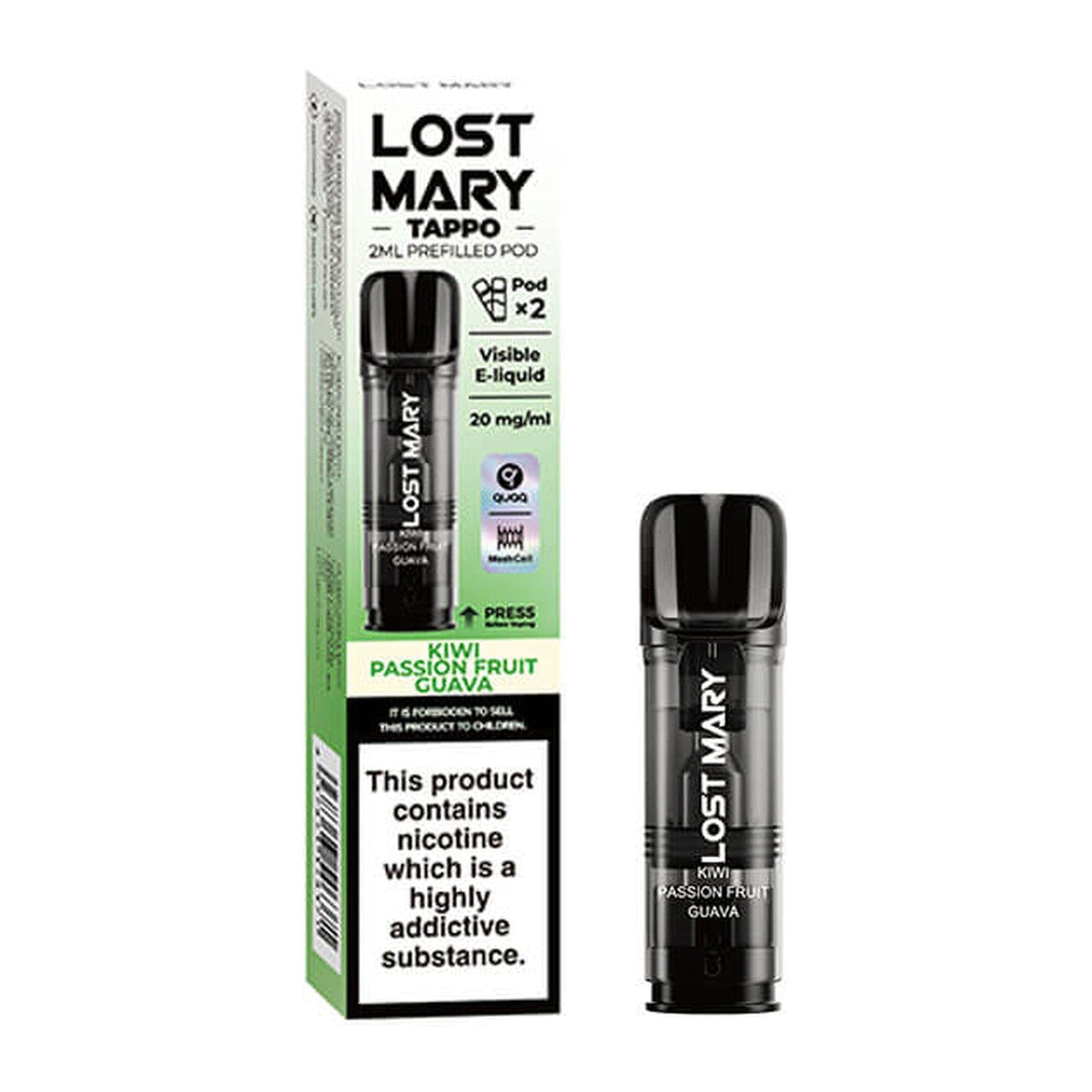 Lost Mary Tappo Prefilled Pod Kiwi Passion Fruit Guava