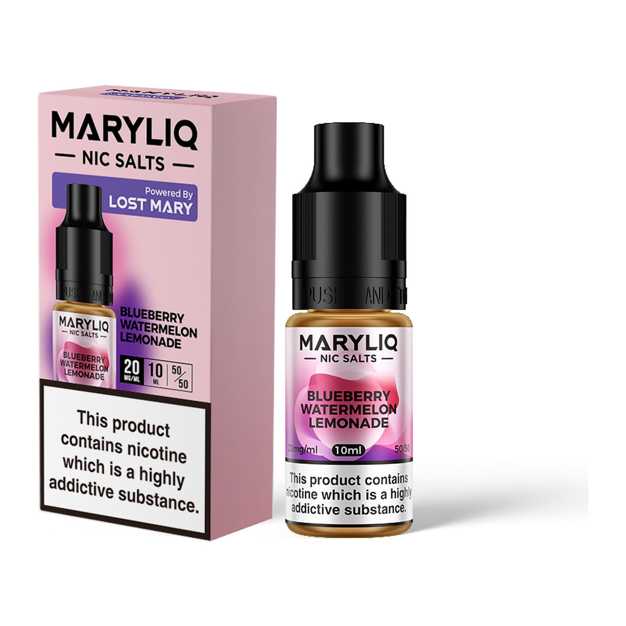 MARYLIQ by Lost Mary Nicotine Salt E-Liquid Blueberry Watermelon Lemonade 20MG - High Nicotine