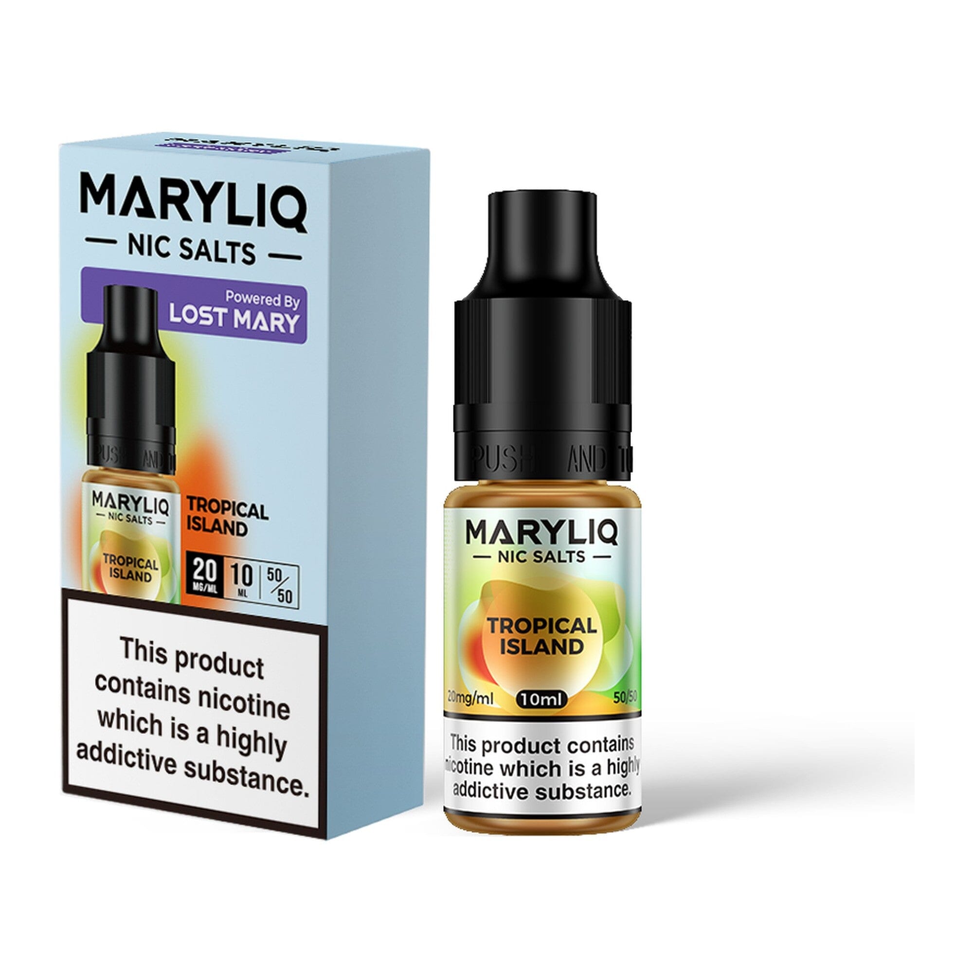 MARYLIQ by Lost Mary Nicotine Salt E-Liquid Tropical Island 20MG - High Nicotine