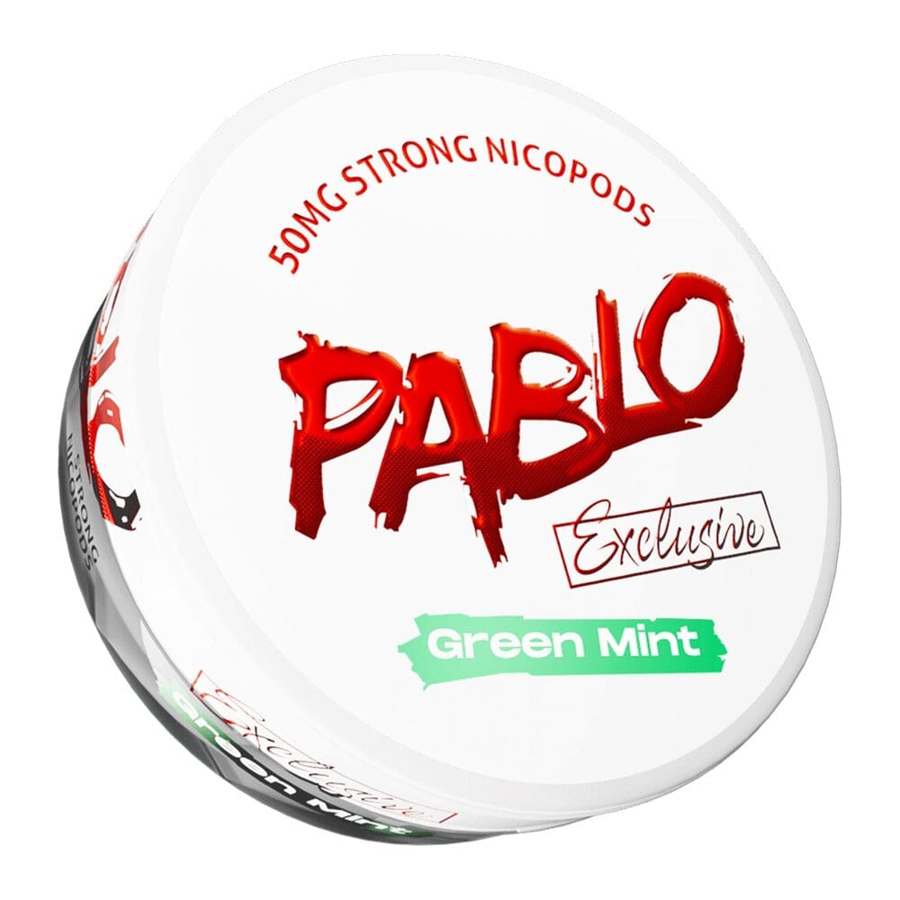 PABLO Exclusive Nicotine Pouches Green Mint 50MG/G