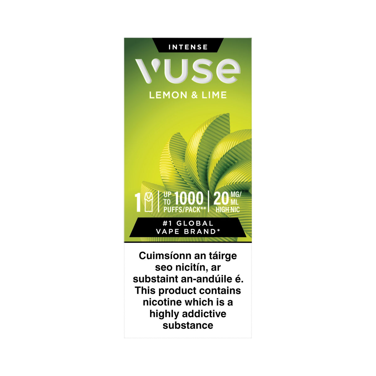 VUSE Intense ePod Cartridge (Pack of 1) Lemon & Lime
